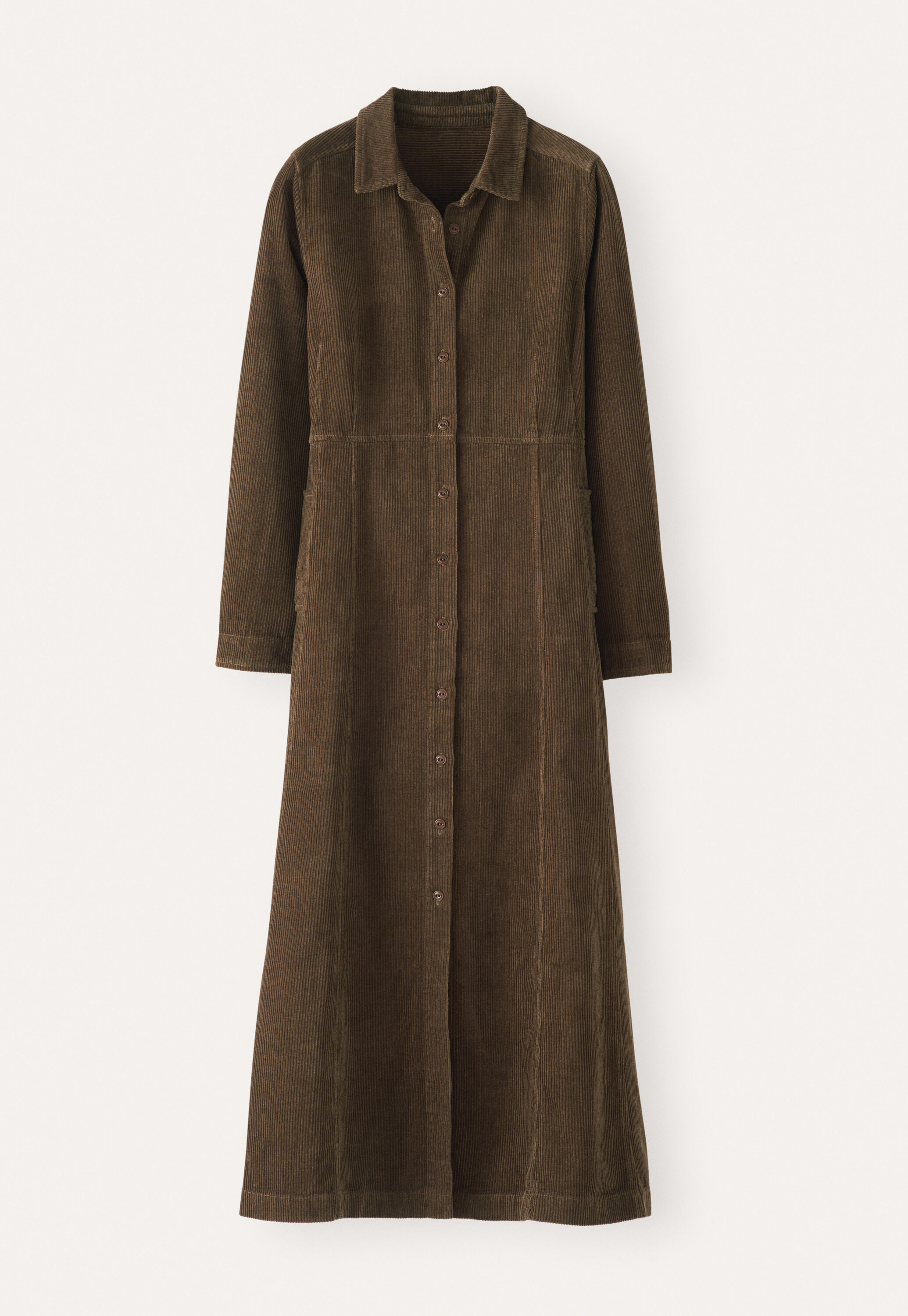 Cord panelled dress