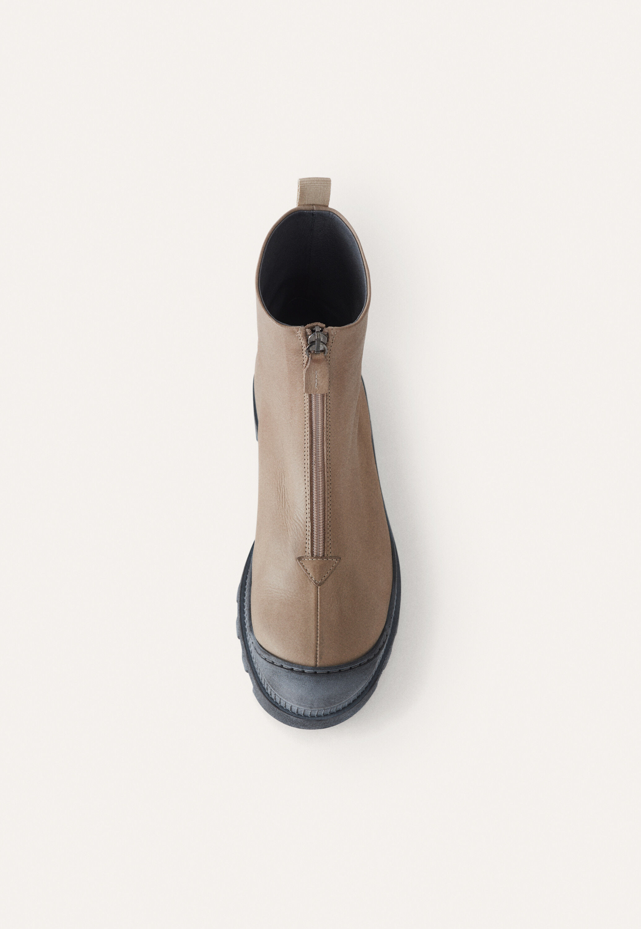 Zip-front boots