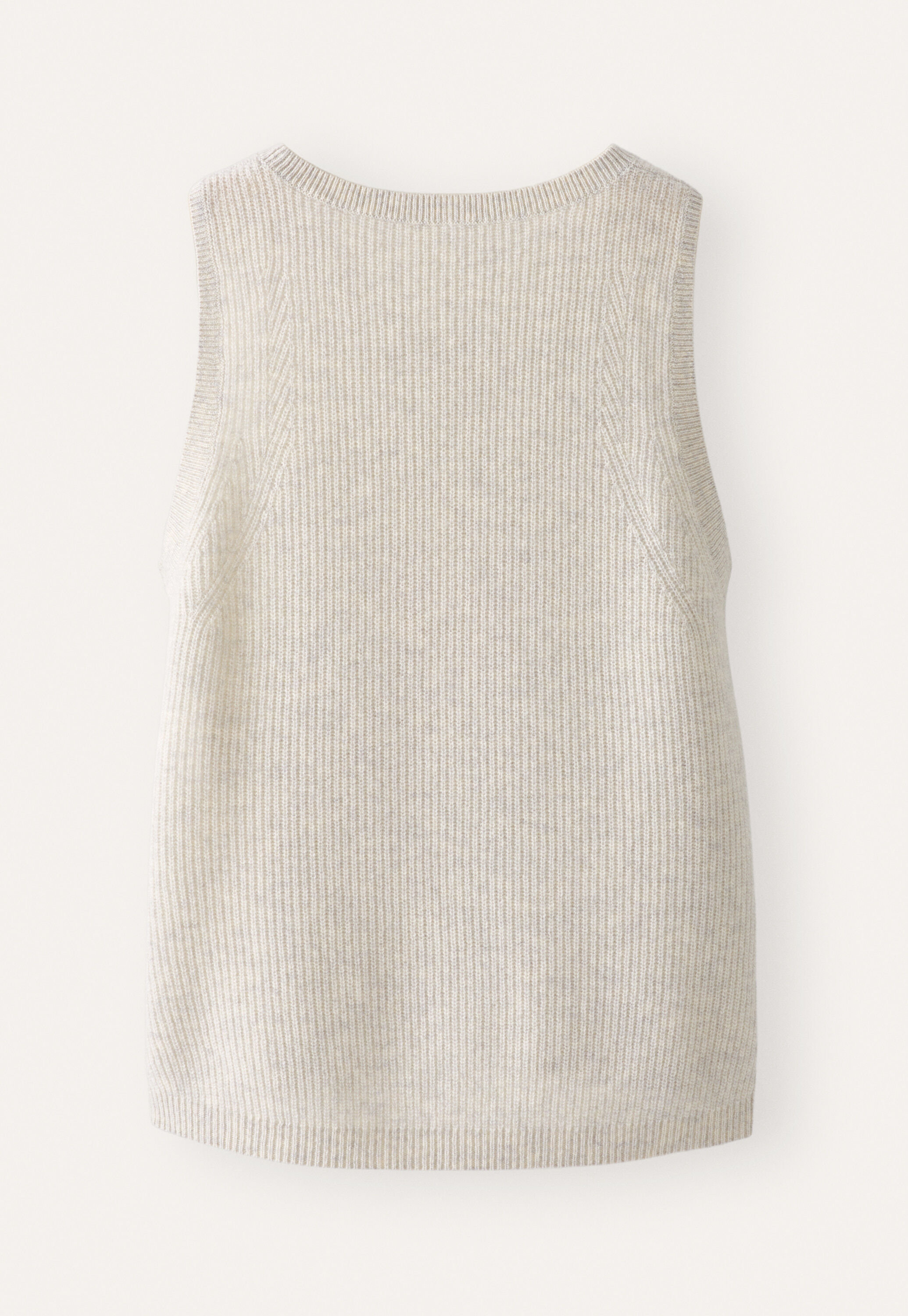 Sleeveless ribbed knit top