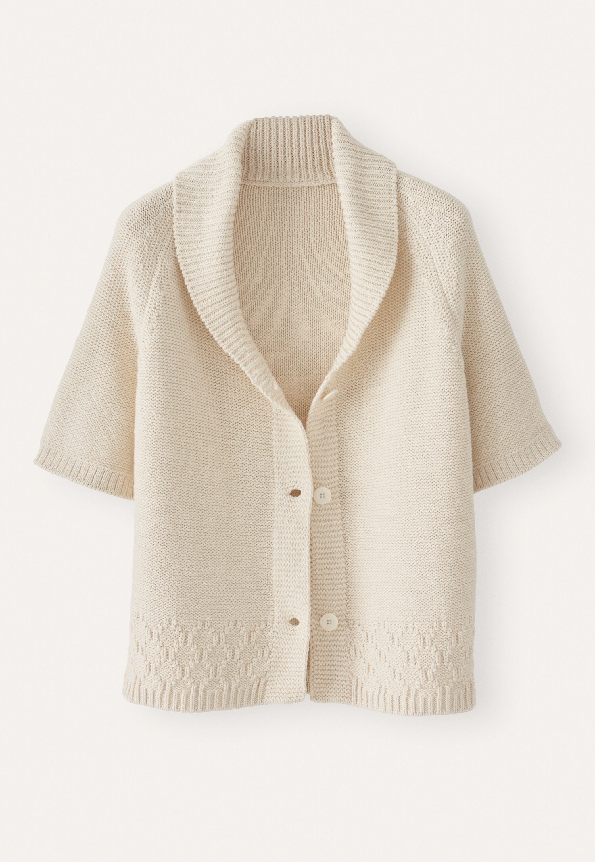 Shawl-collar cardigan