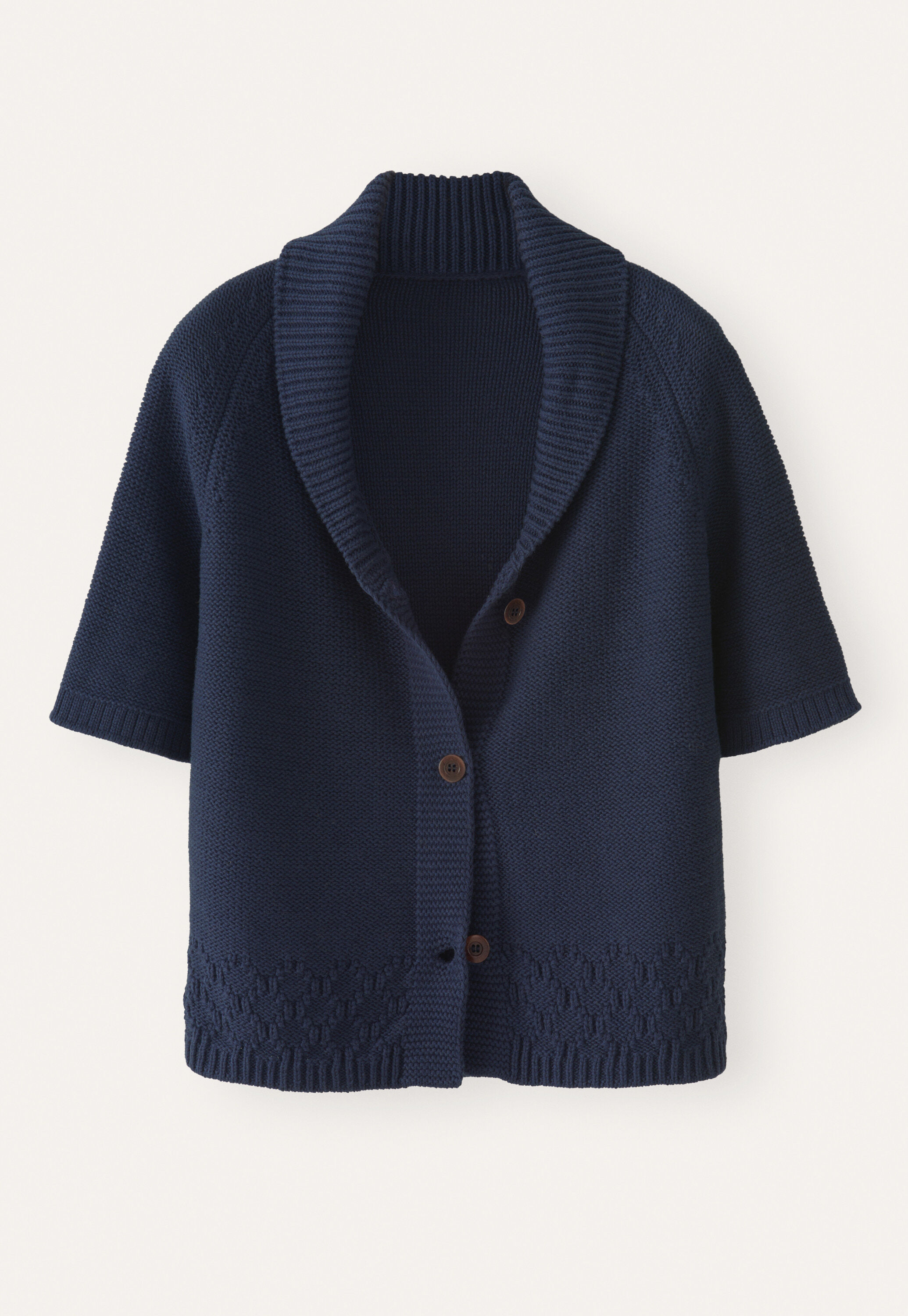 Shawl-collar cardigan