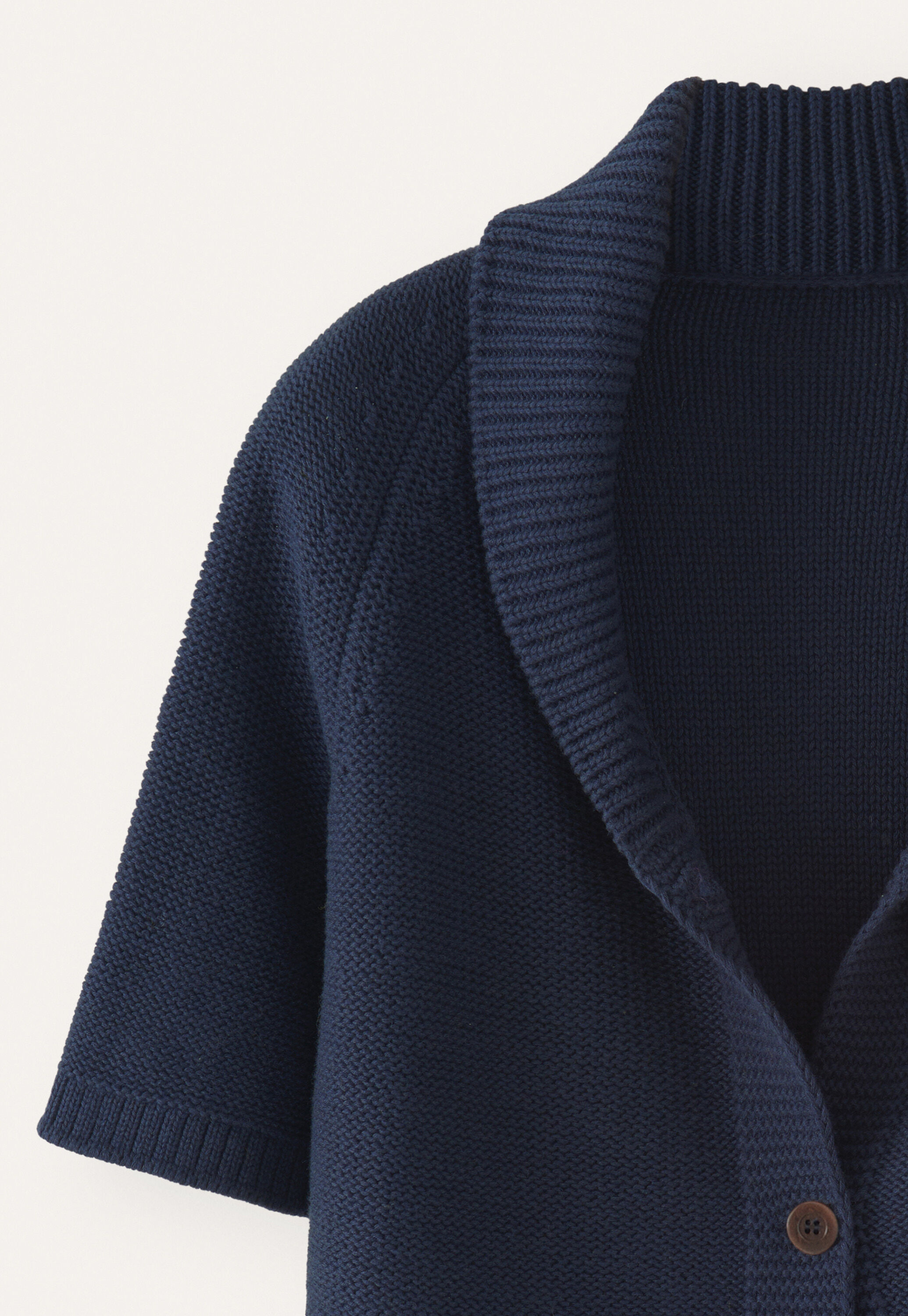 Shawl-collar cardigan