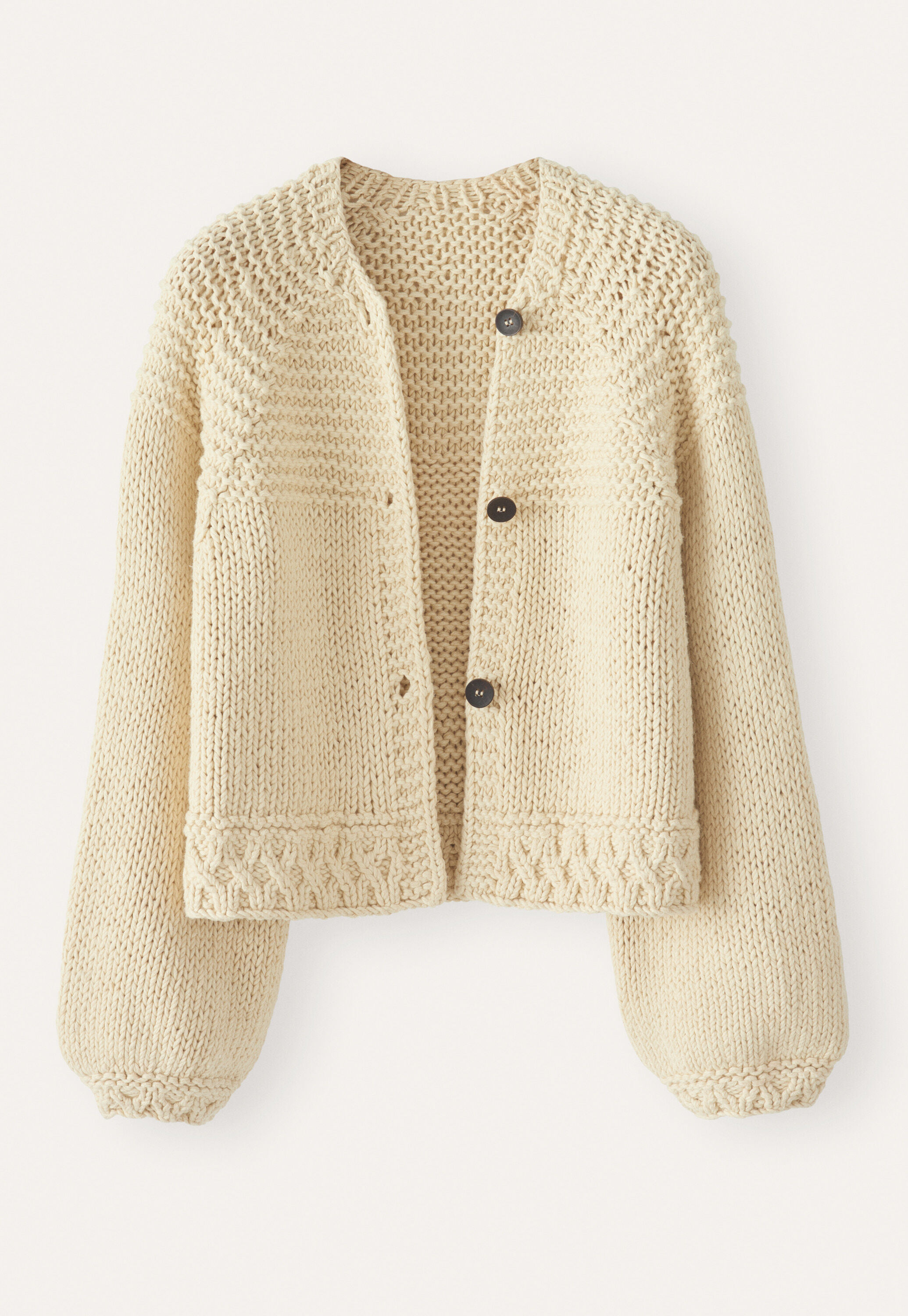 Hand-knitted cardigan