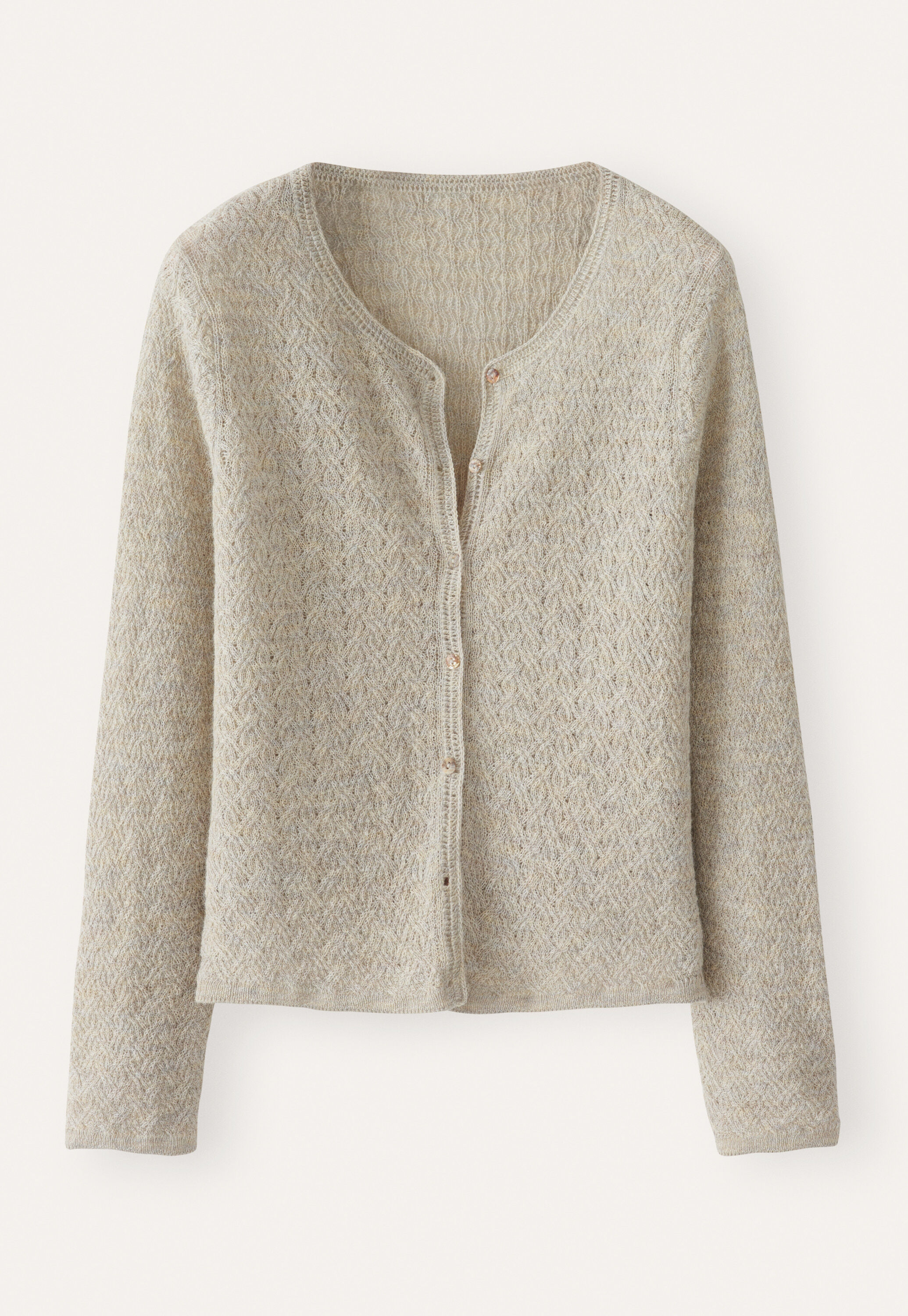 Cable-stitch cardigan