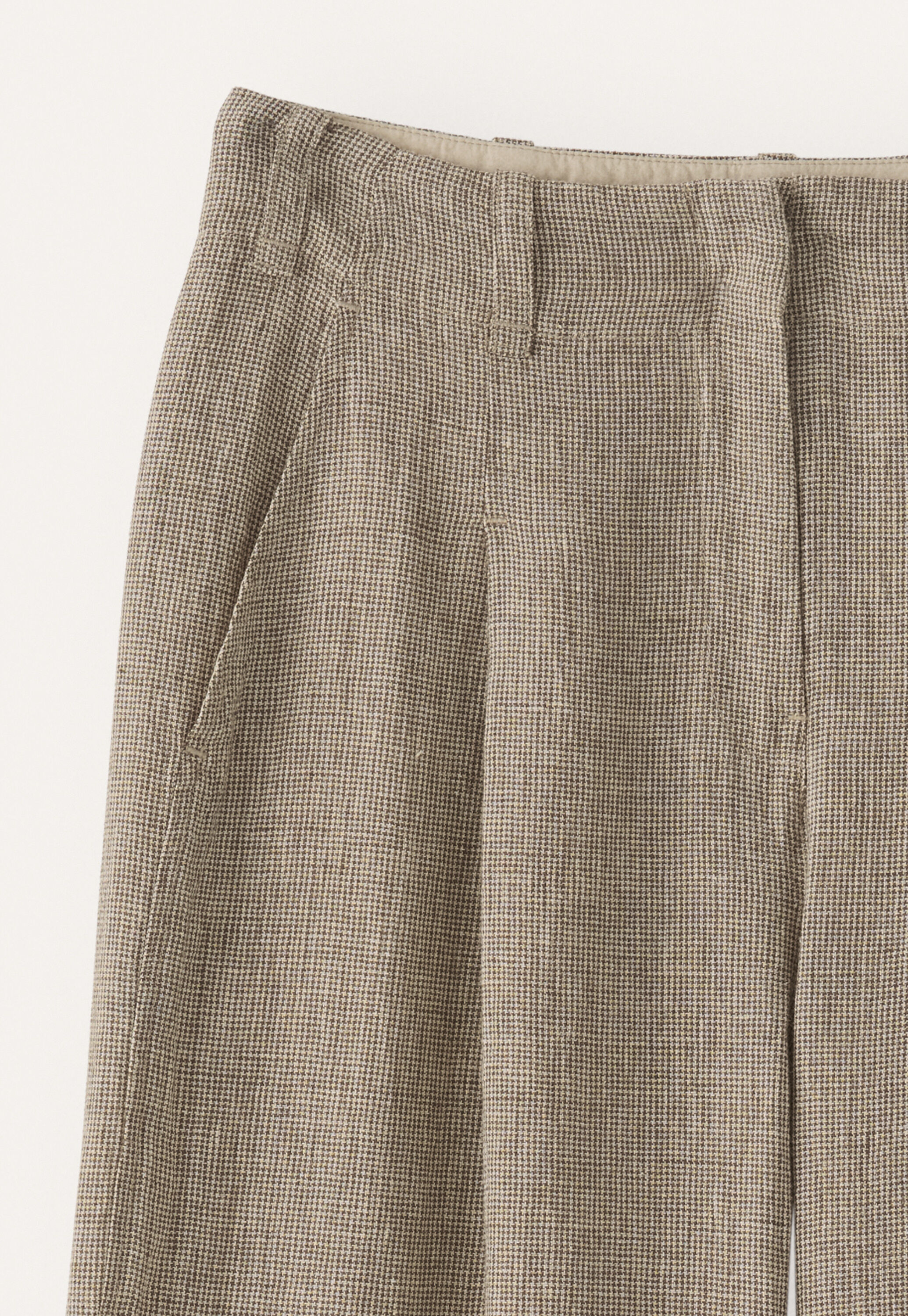 Pleat-front trousers