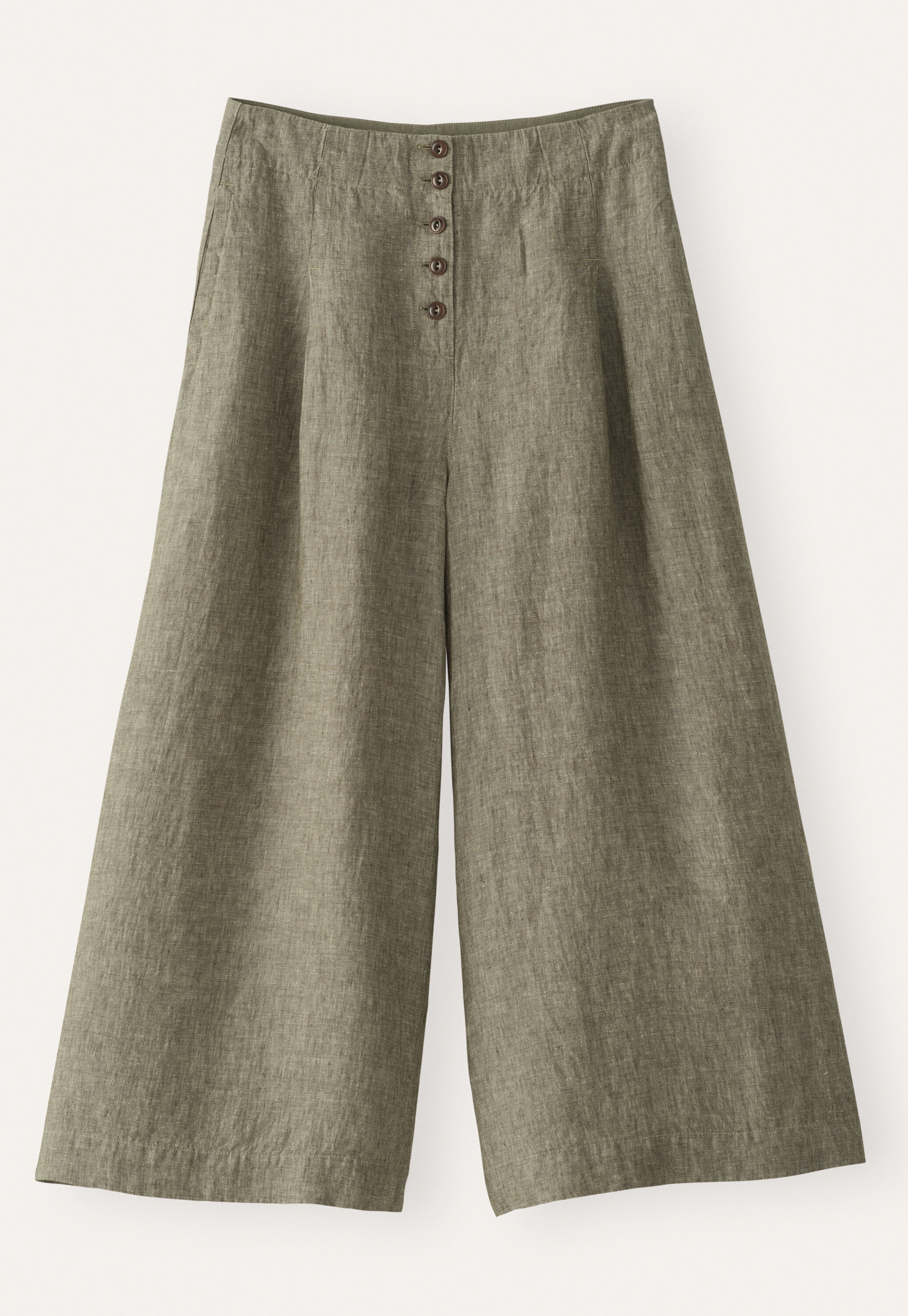 Pleat-front culottes