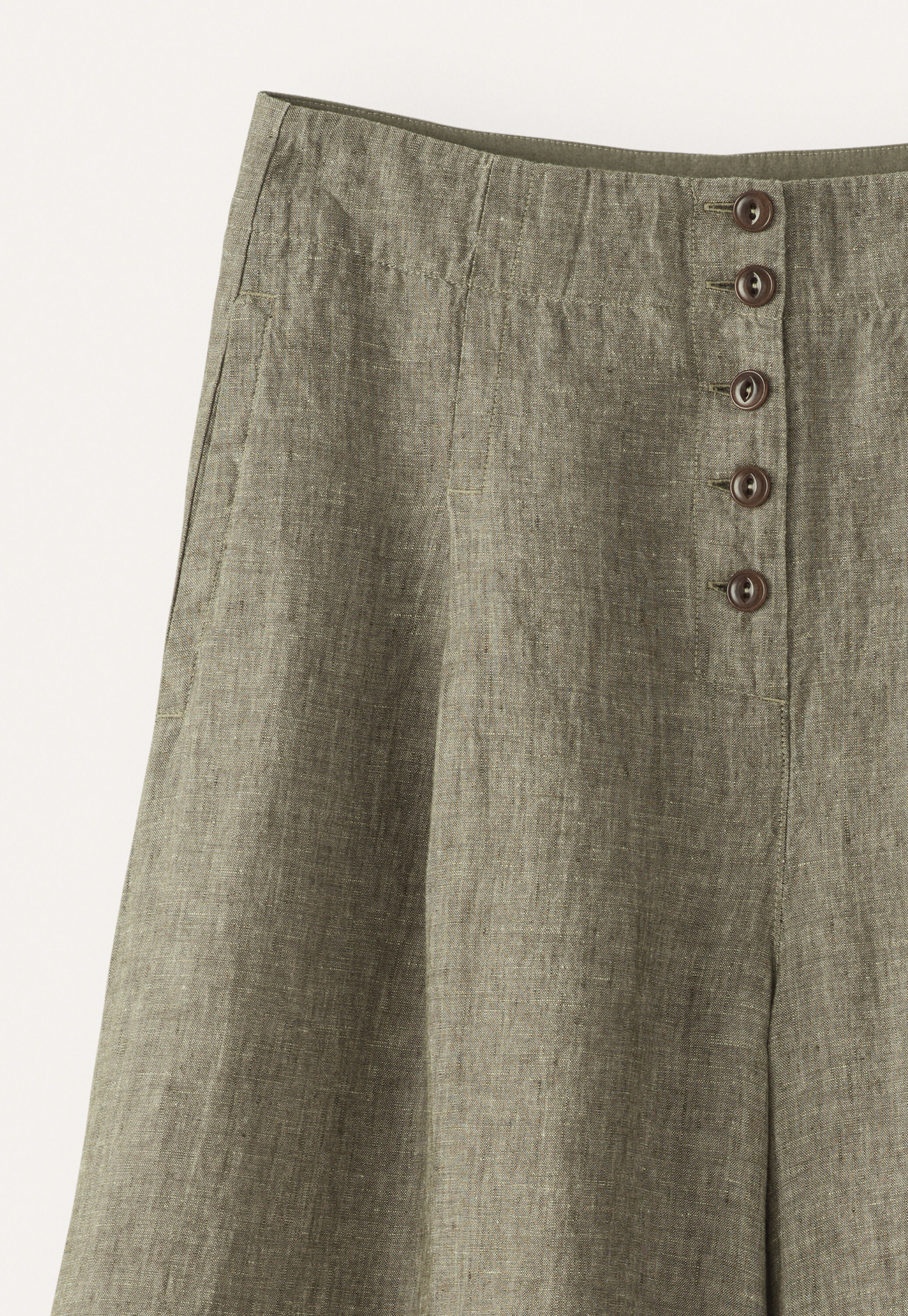 Pleat-front culottes