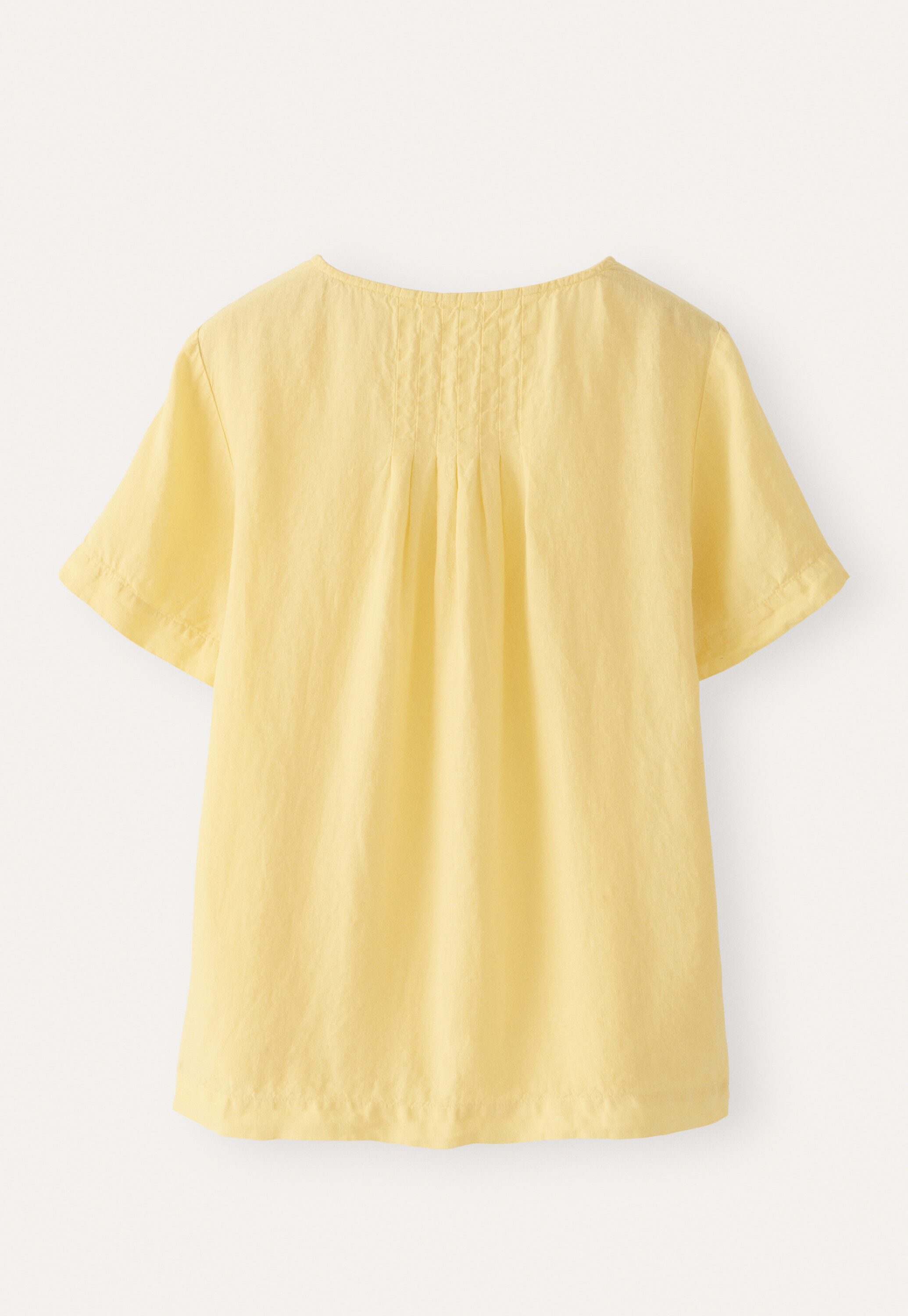 Pleated short-sleeve top