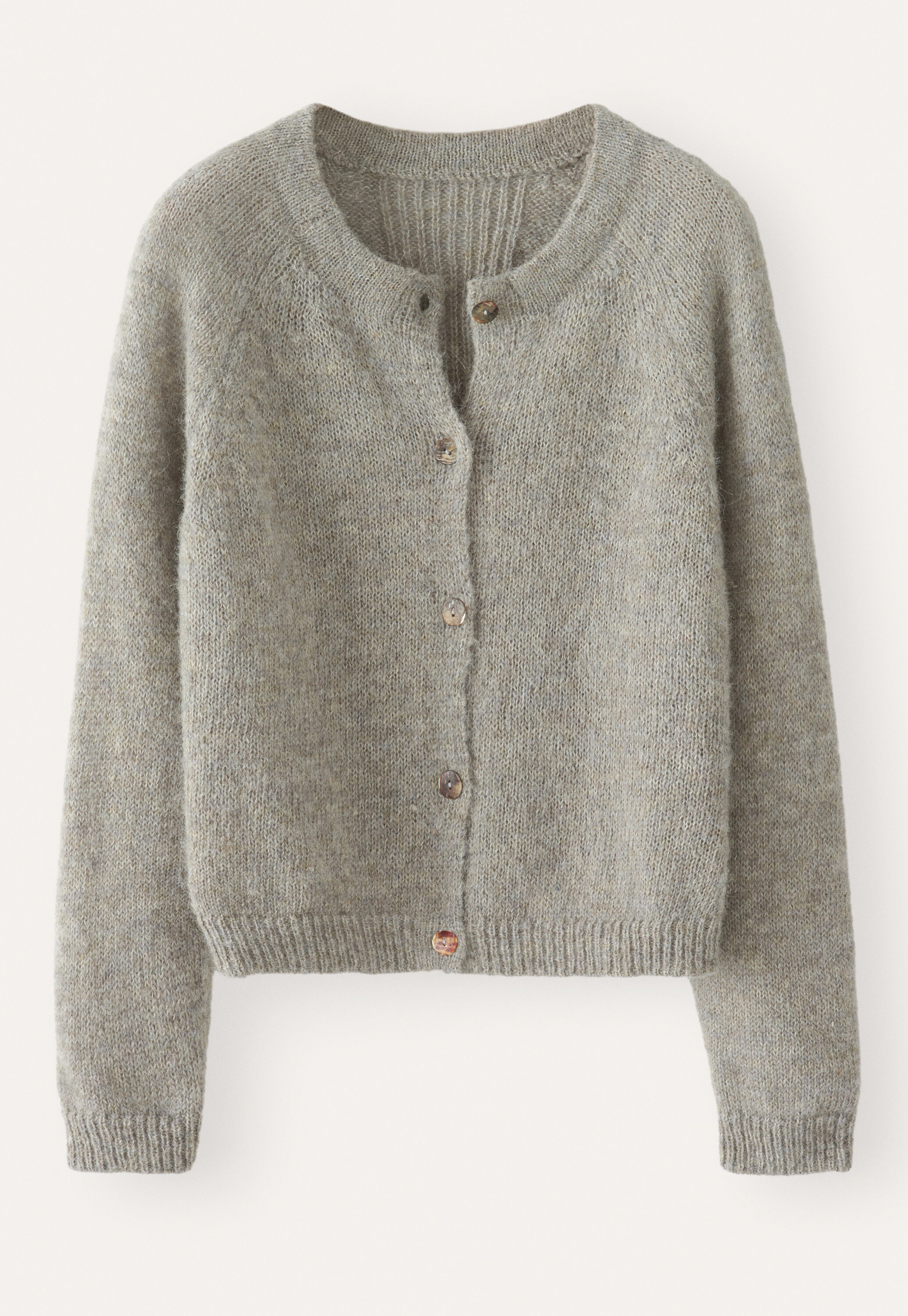 Raglan-sleeve cardigan