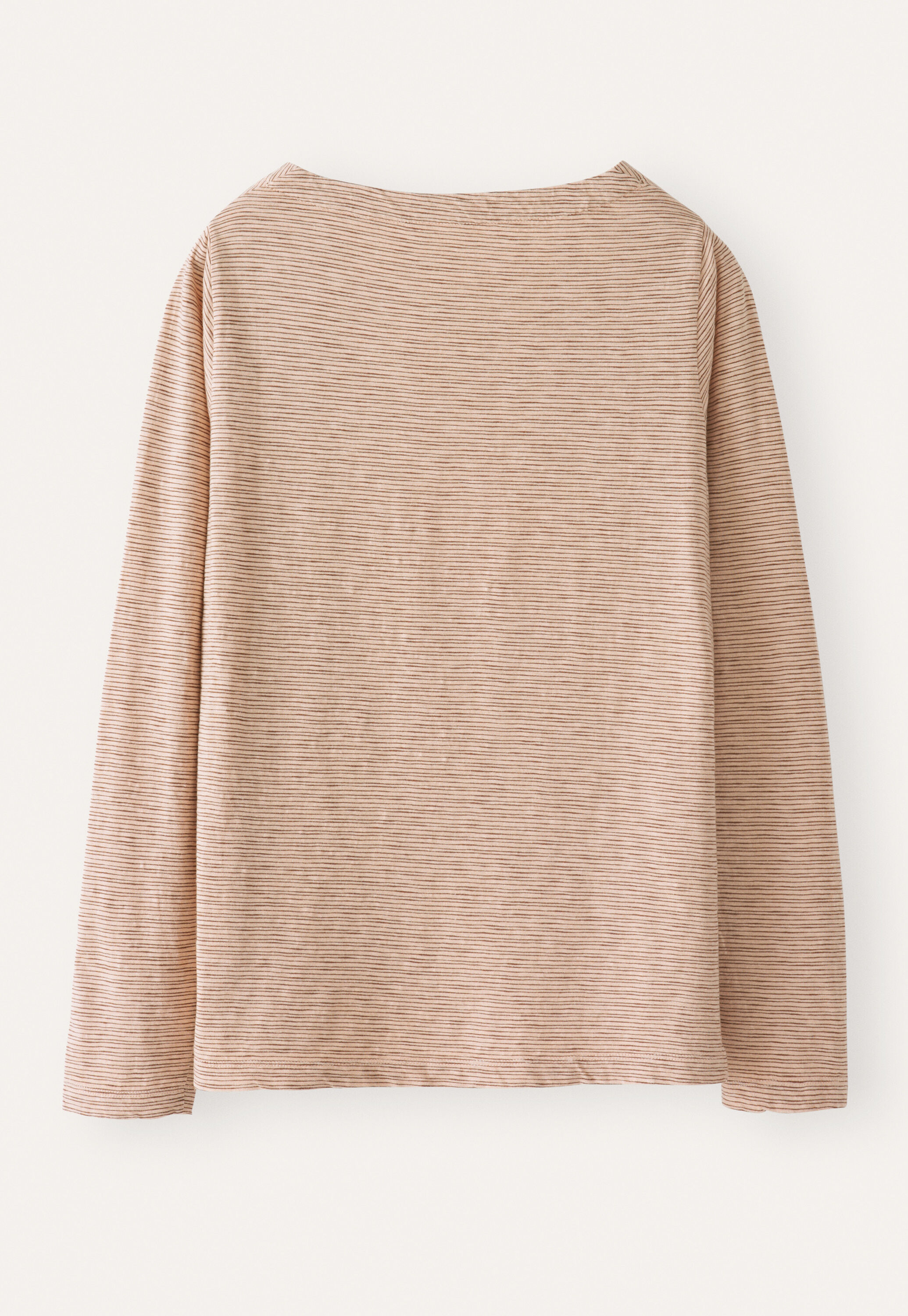 Striped jersey tunic, Soft pink, large