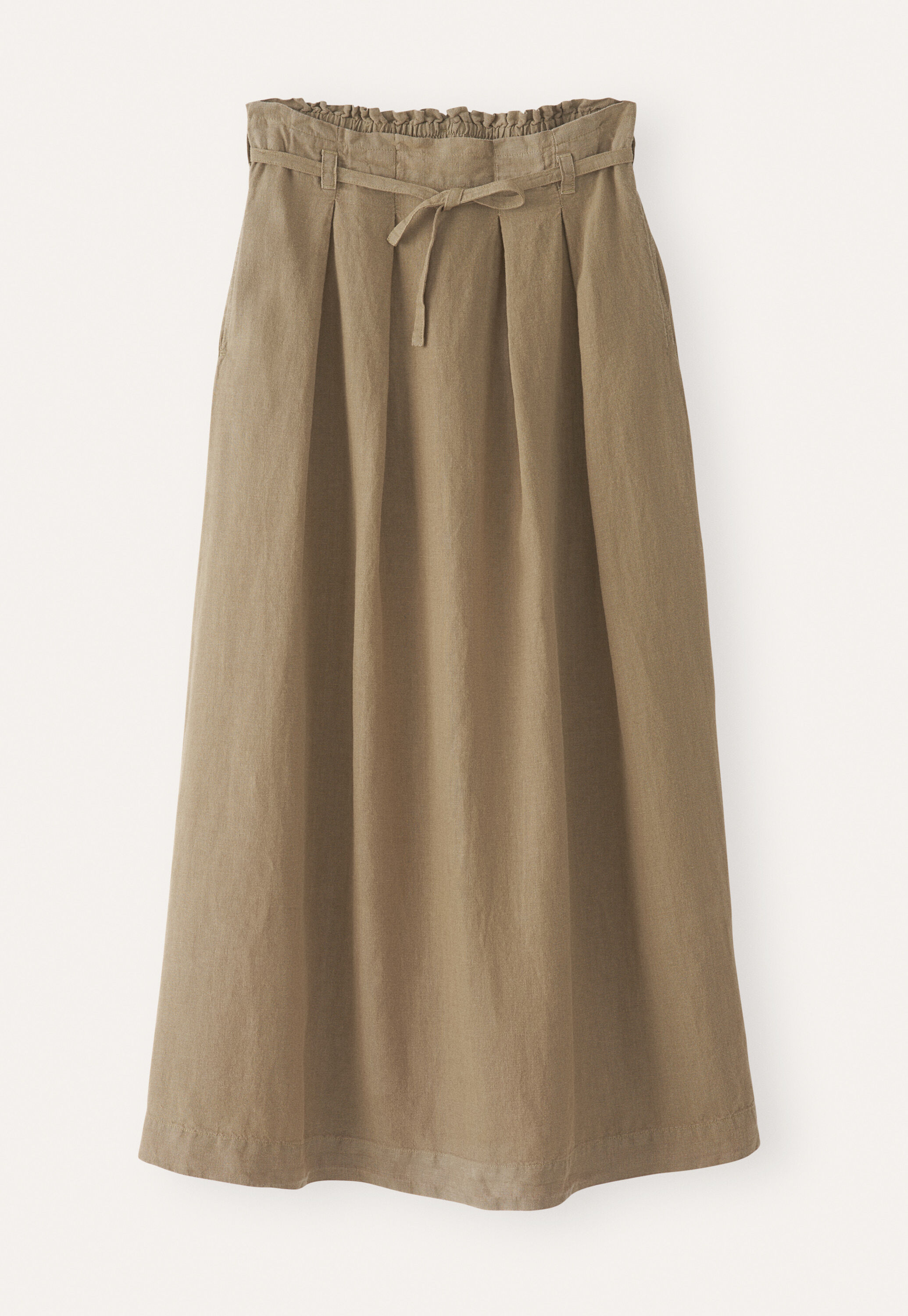 Pleat-detail skirt