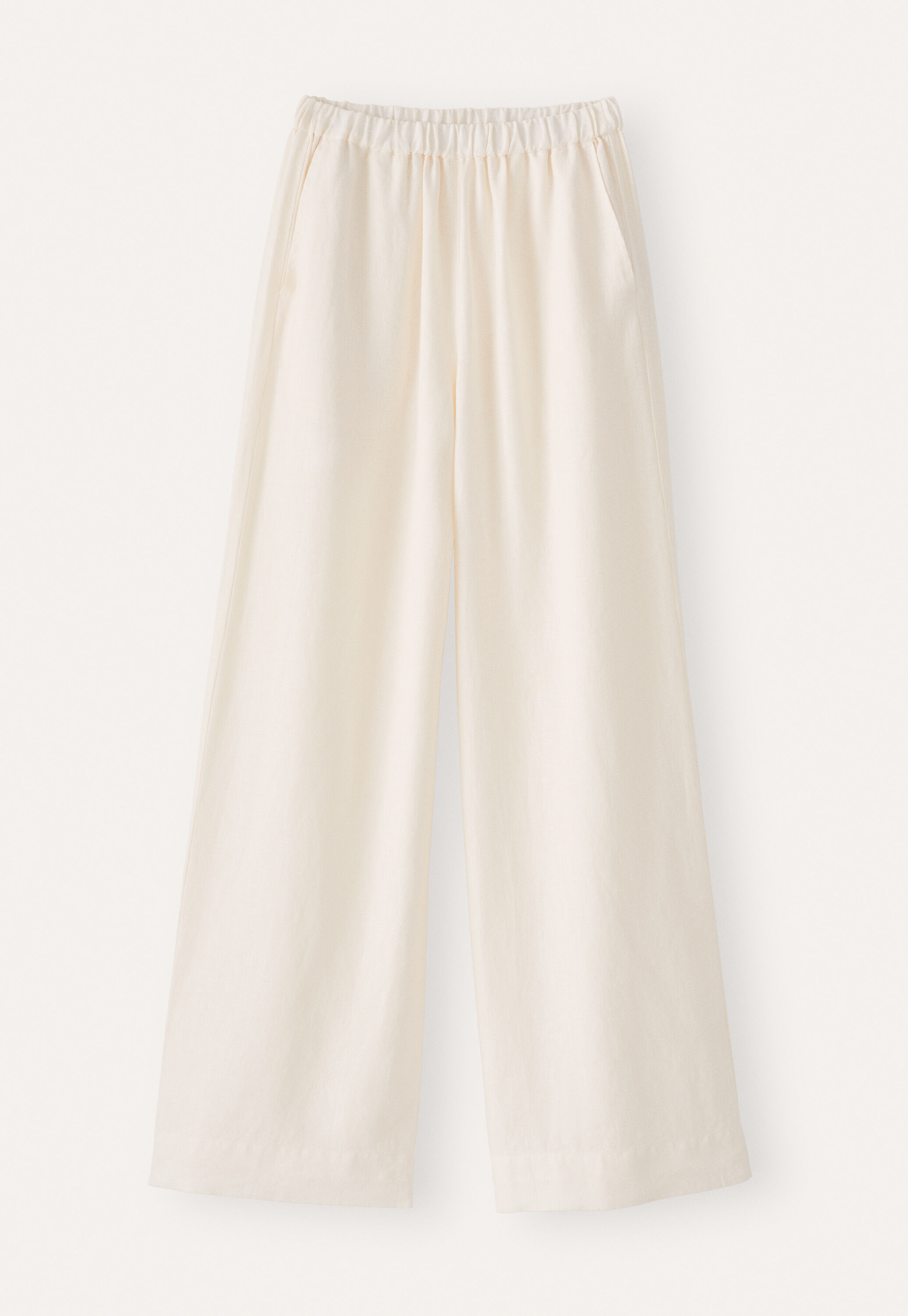 Wide-leg pull-on trousers