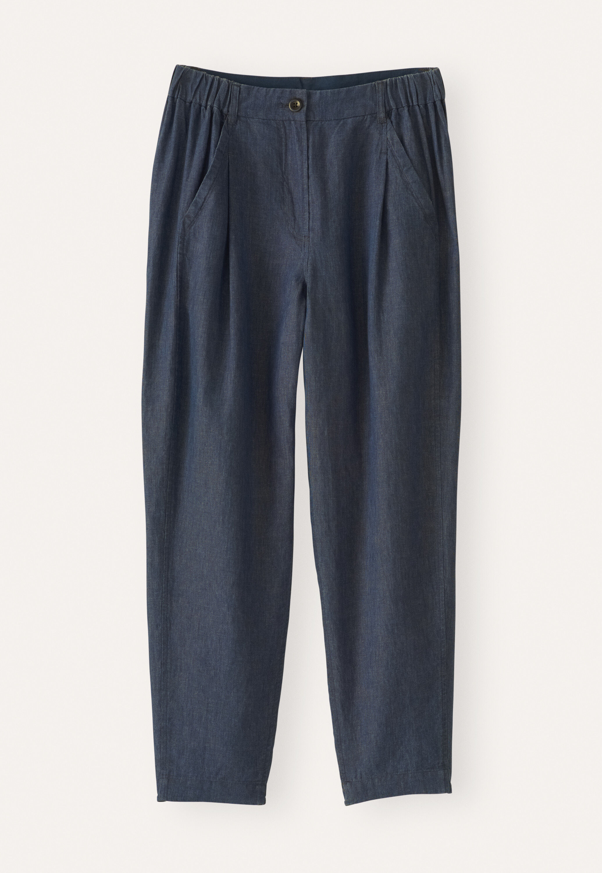 Cropped tapered trousers