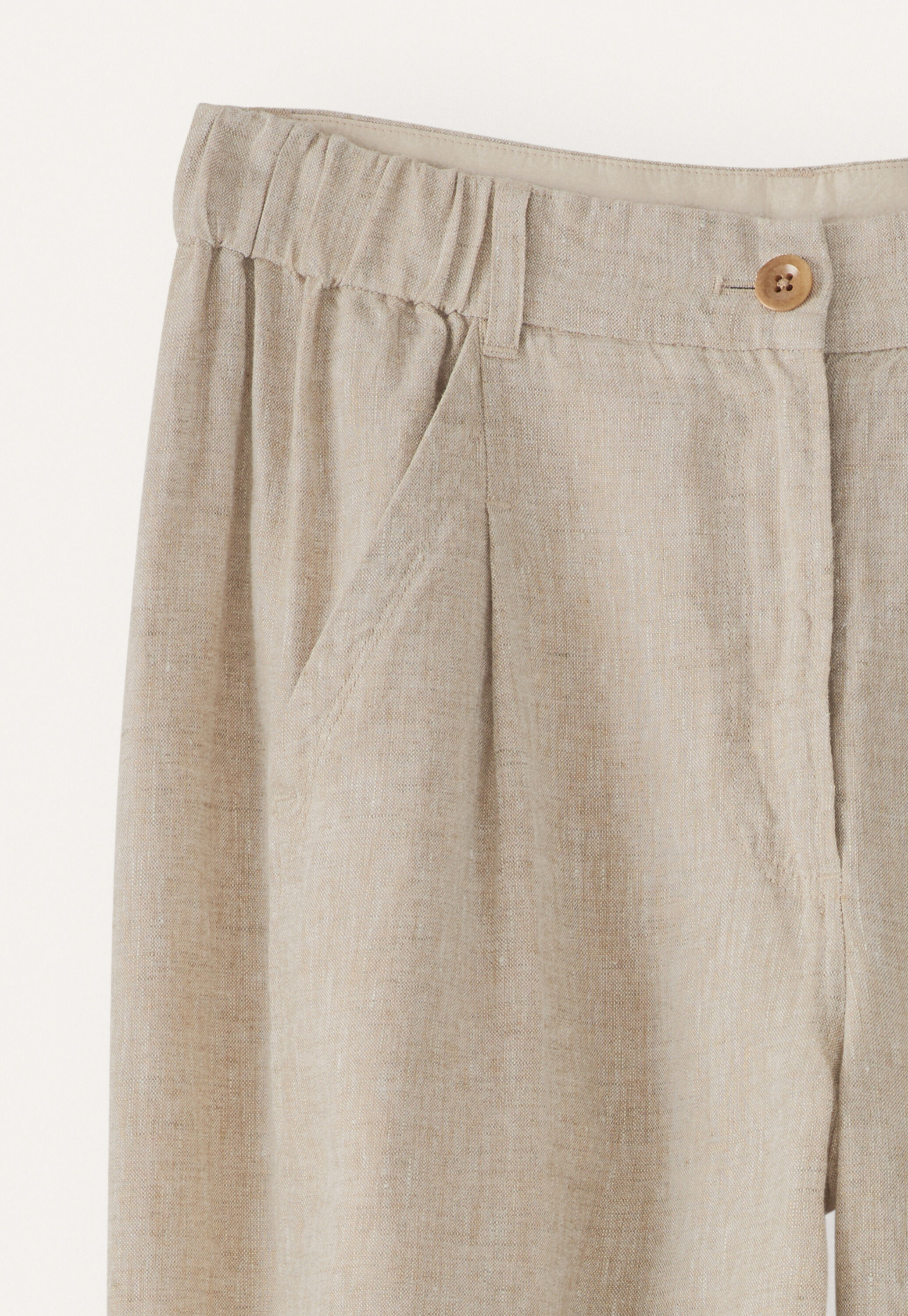 Cropped tapered trousers
