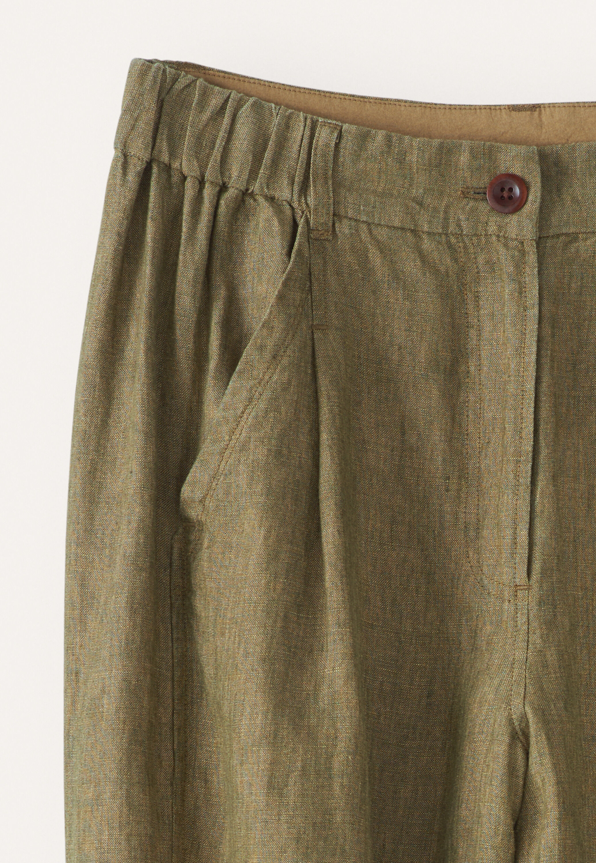 Cropped tapered trousers