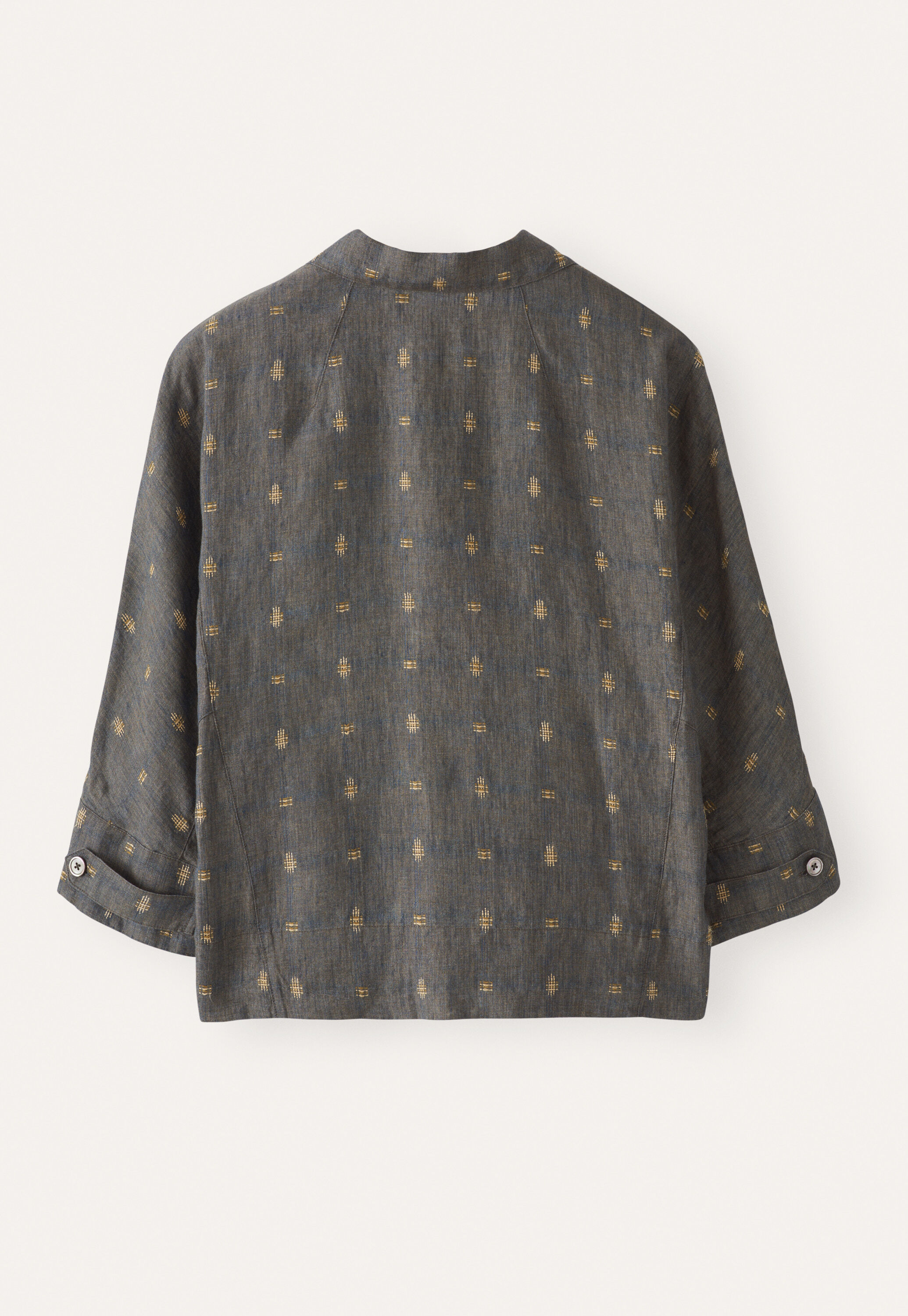 Clipped dobby blouse