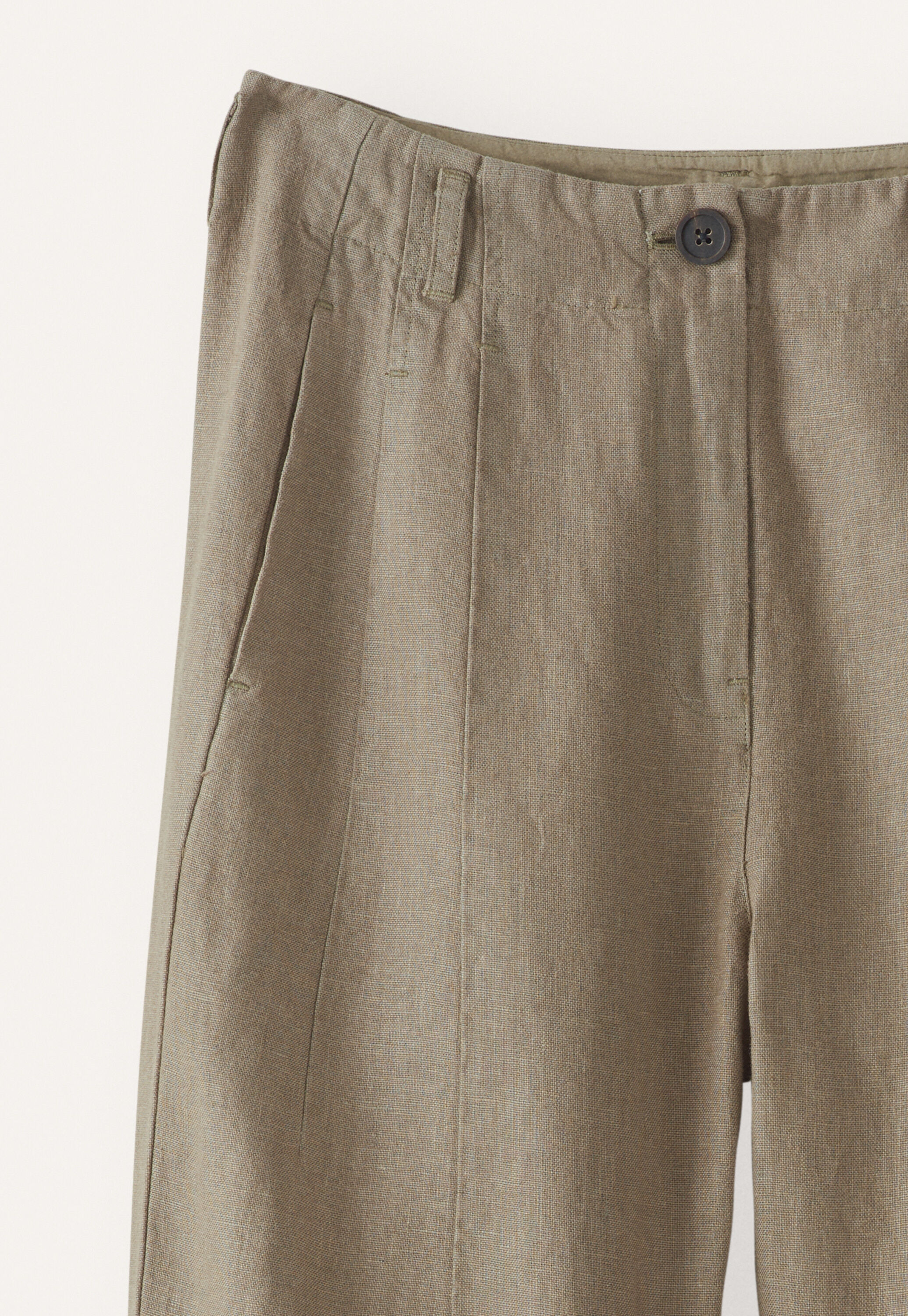 Dart-detail trousers