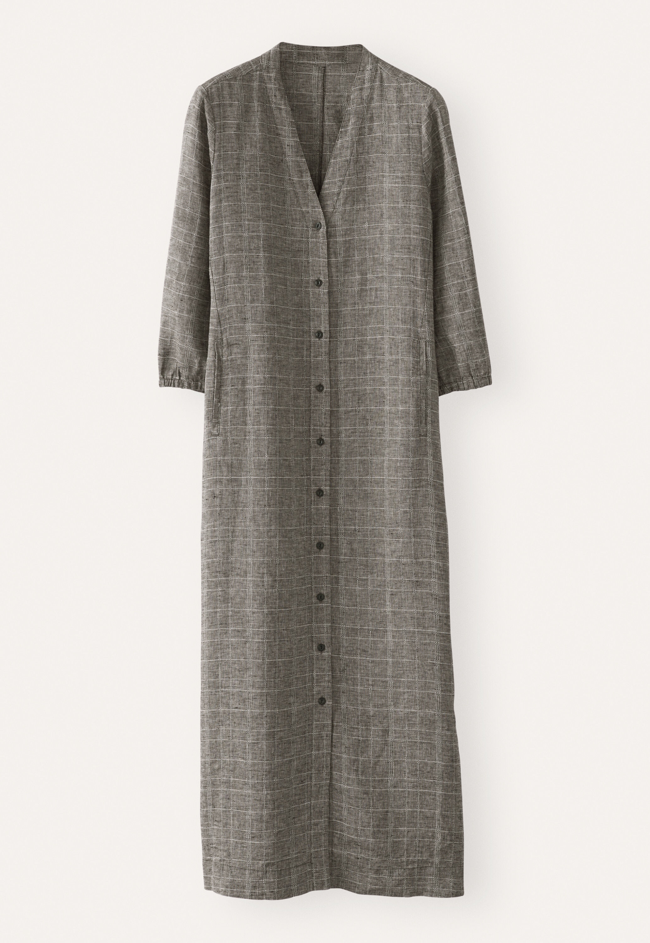 Long checked dress
