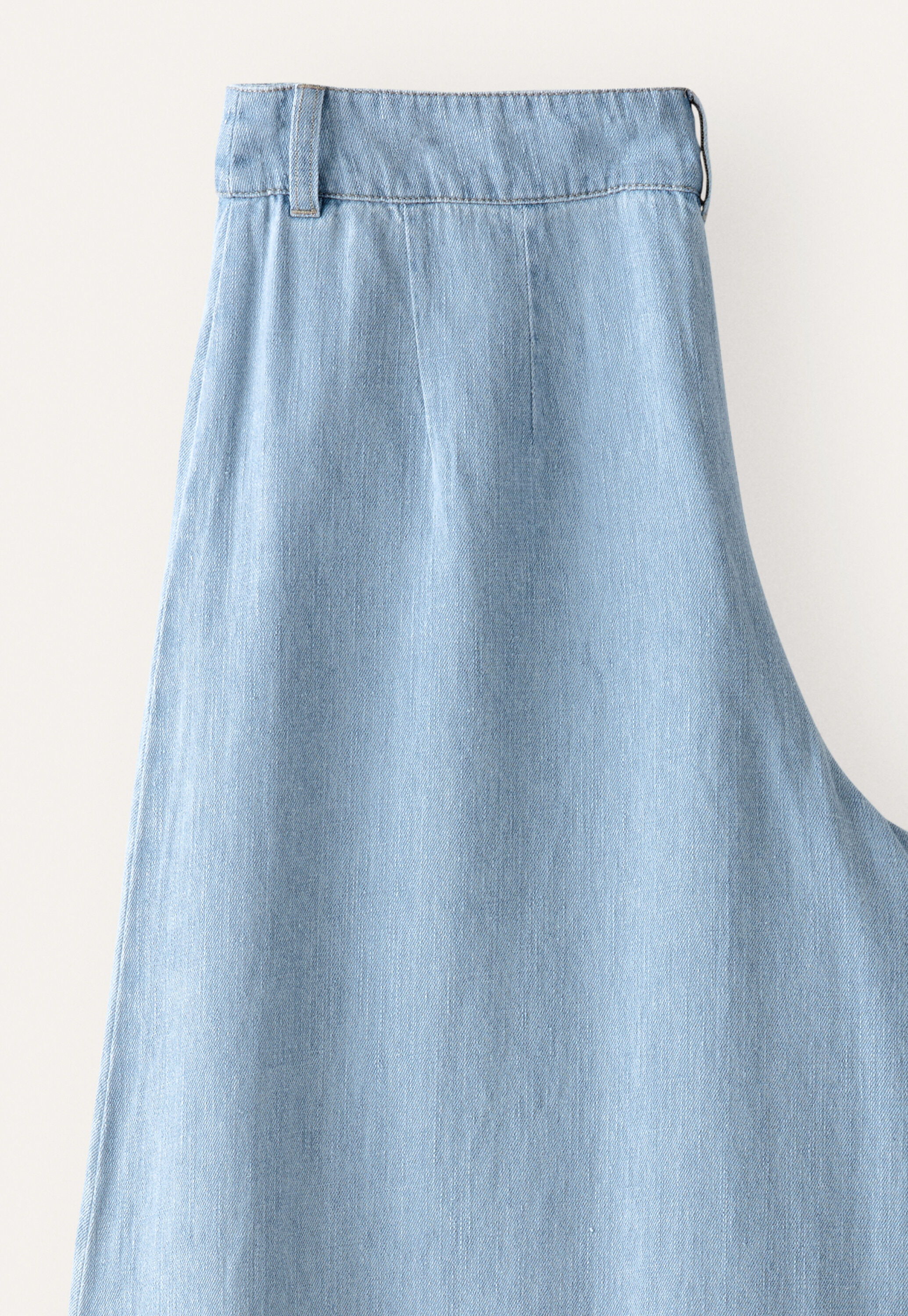 Indigo-dyed culottes
