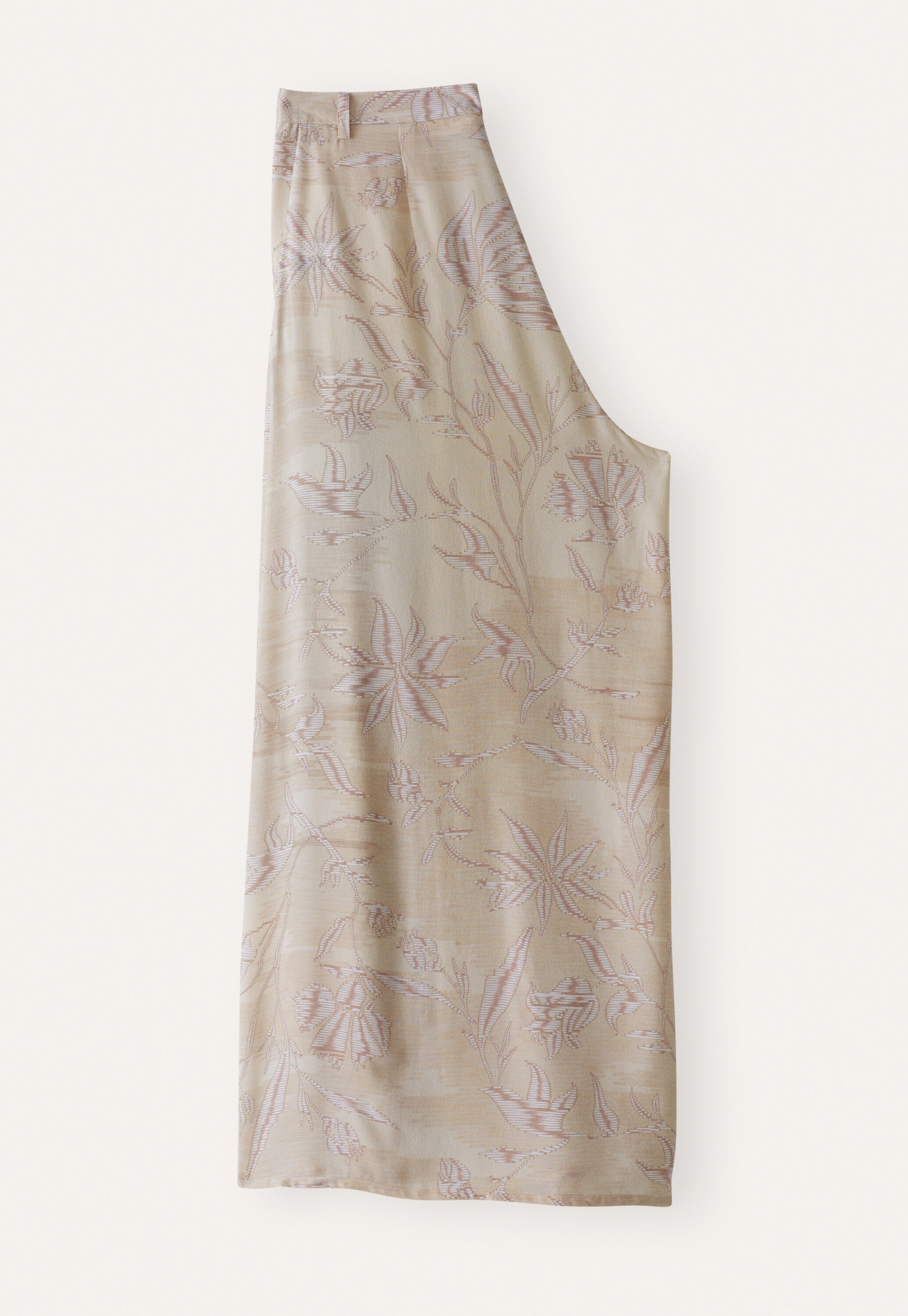 Printed cropped trousers