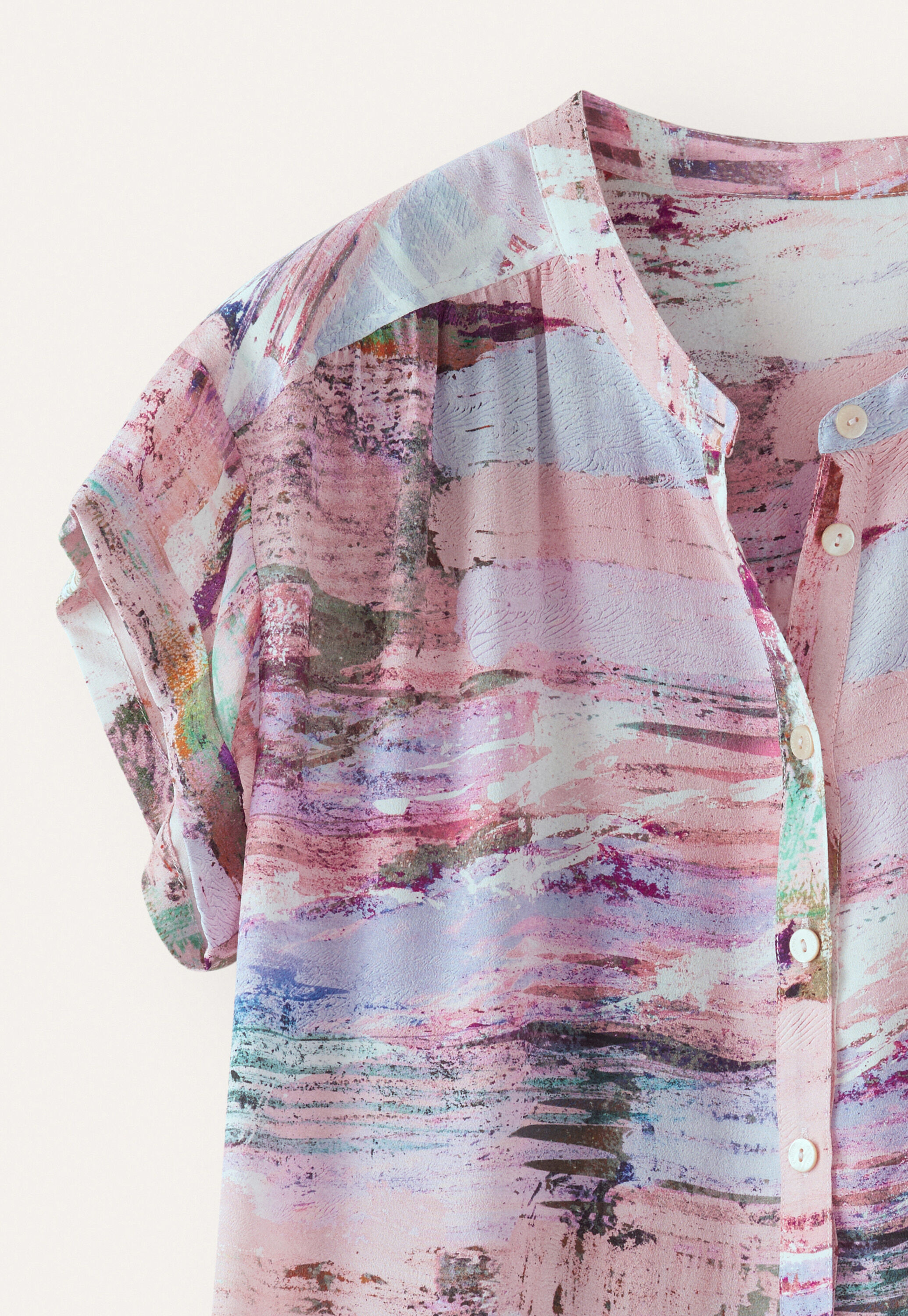 Printed boxy shirt