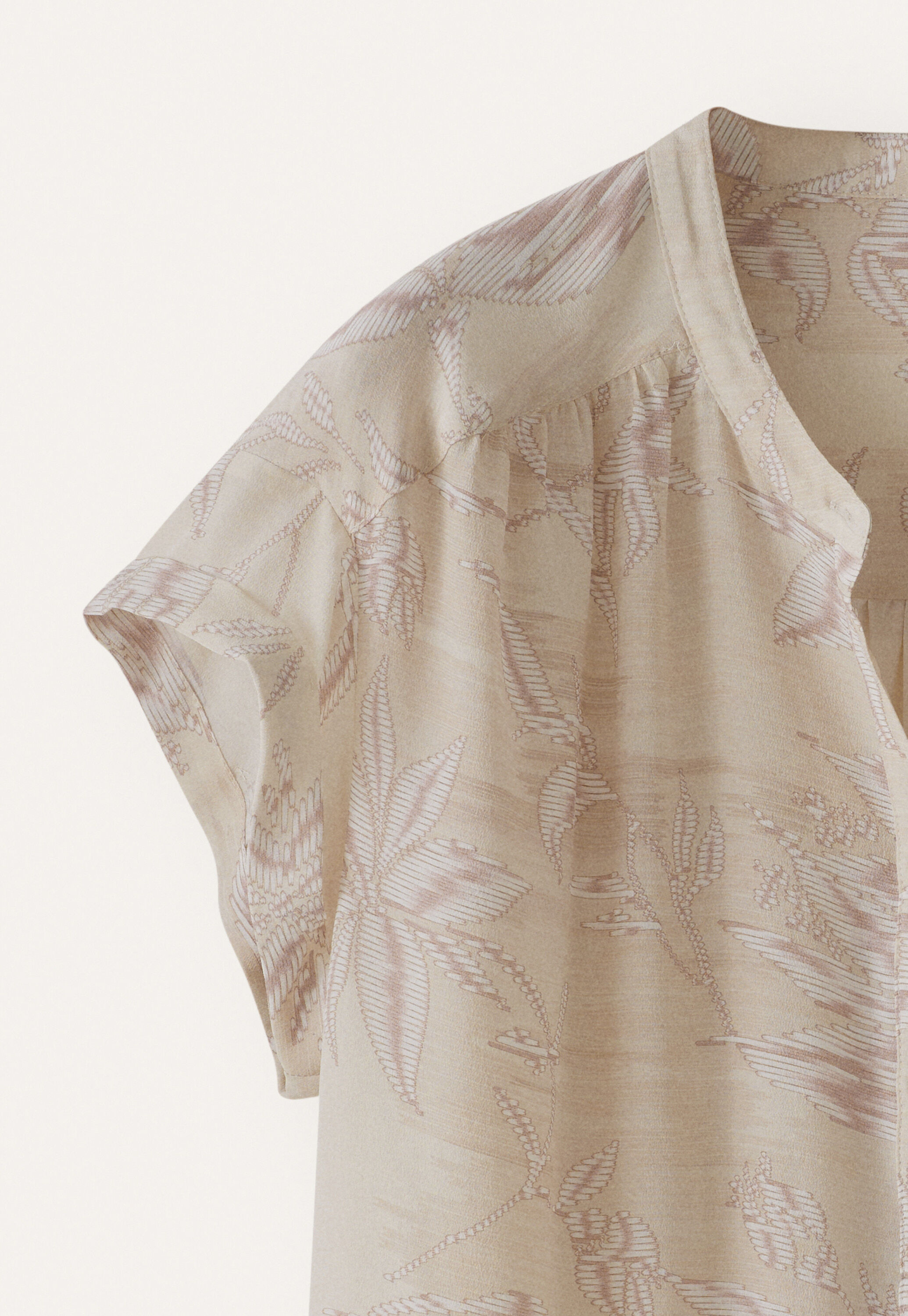 Printed boxy shirt