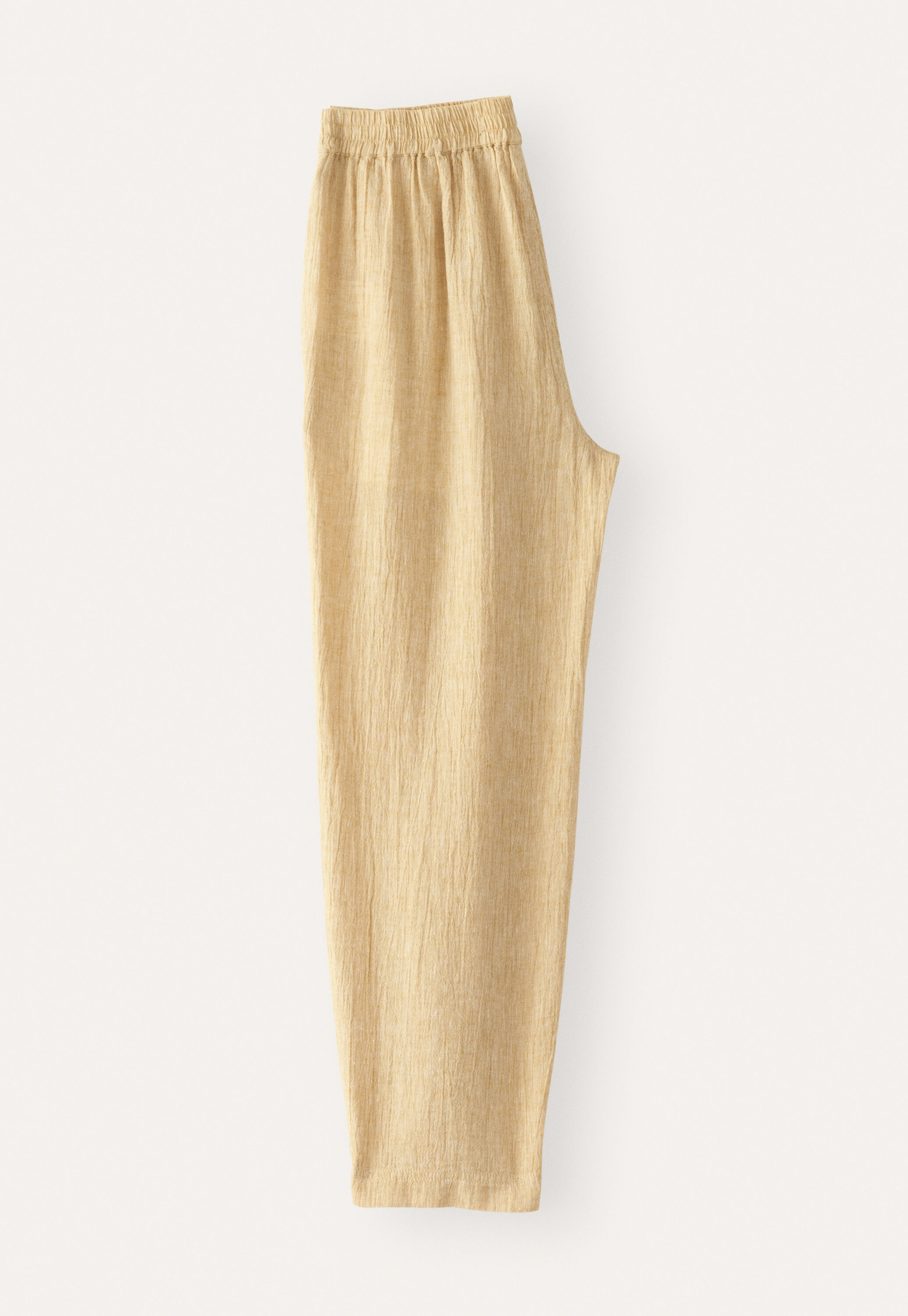 Crinkle tapered trousers