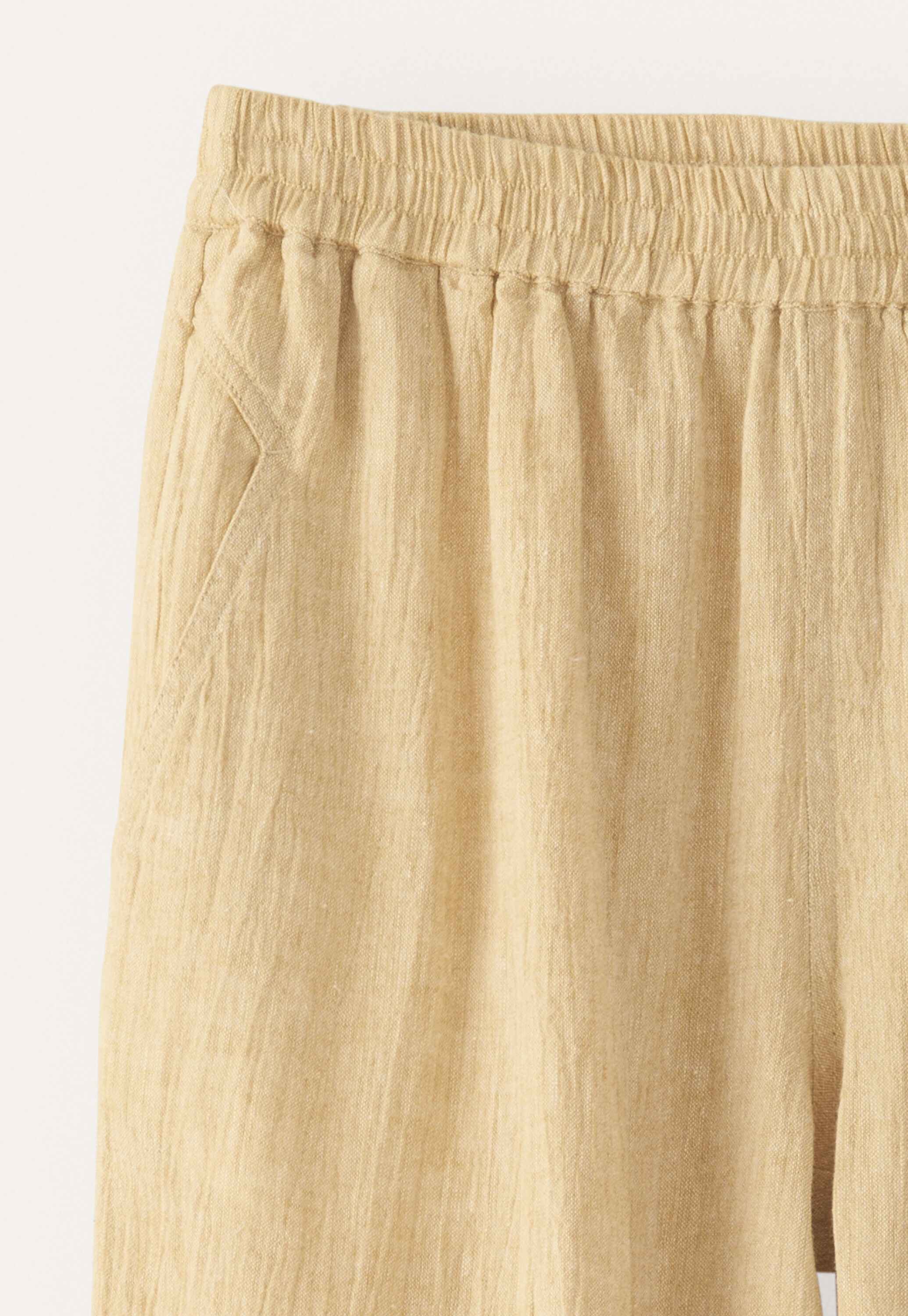 Crinkle tapered trousers
