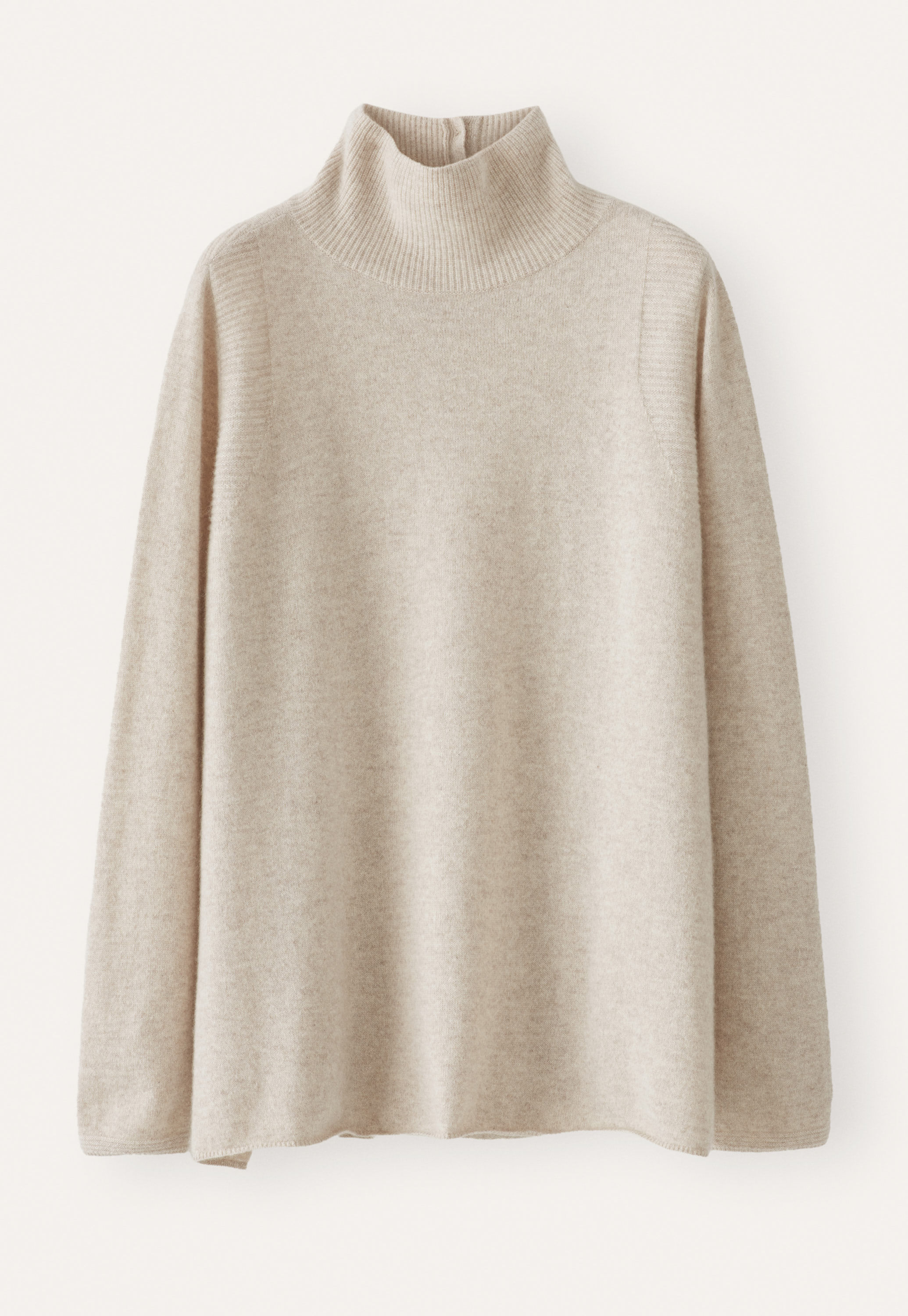 Garter-stitch sweater