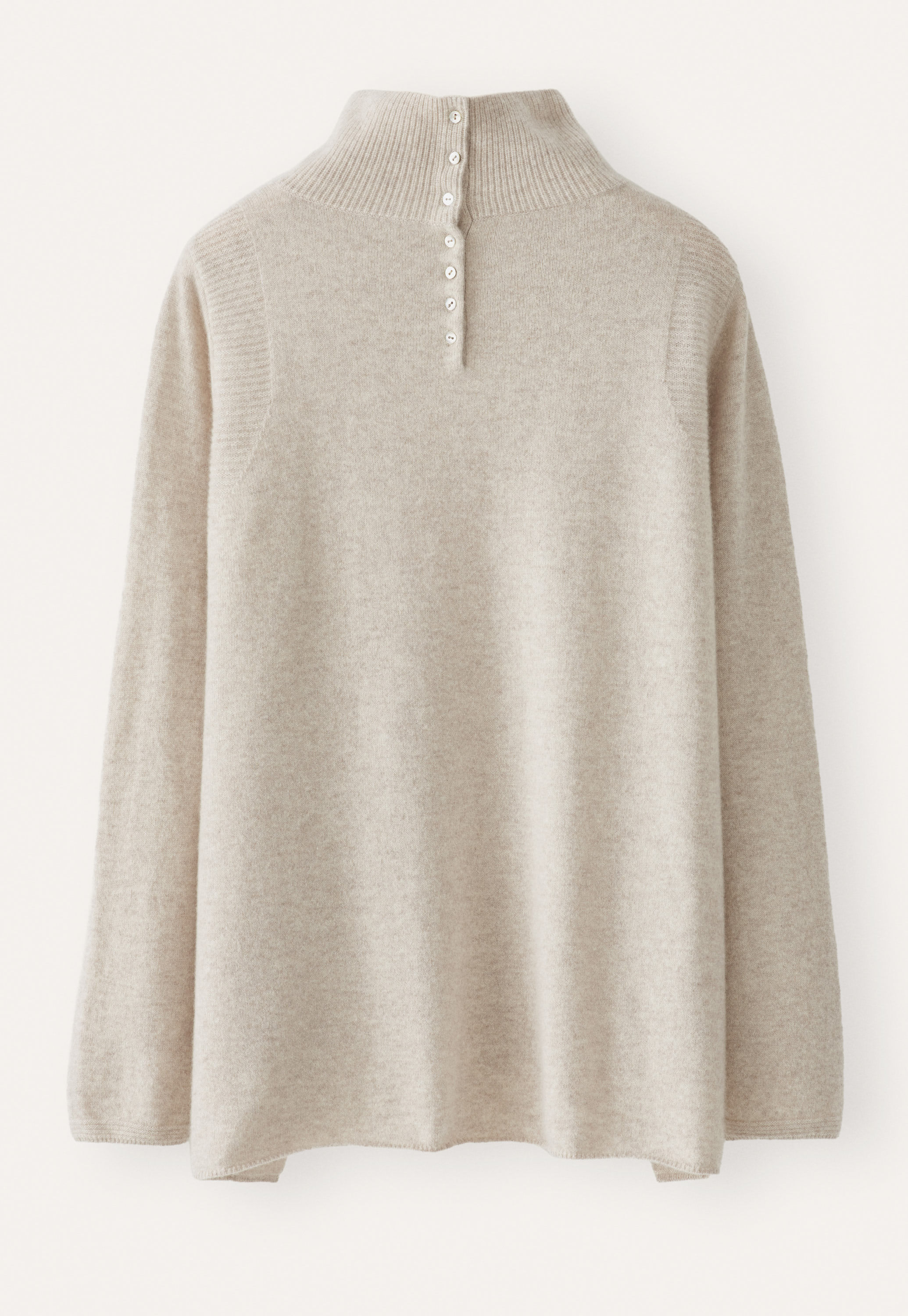 Garter-stitch sweater
