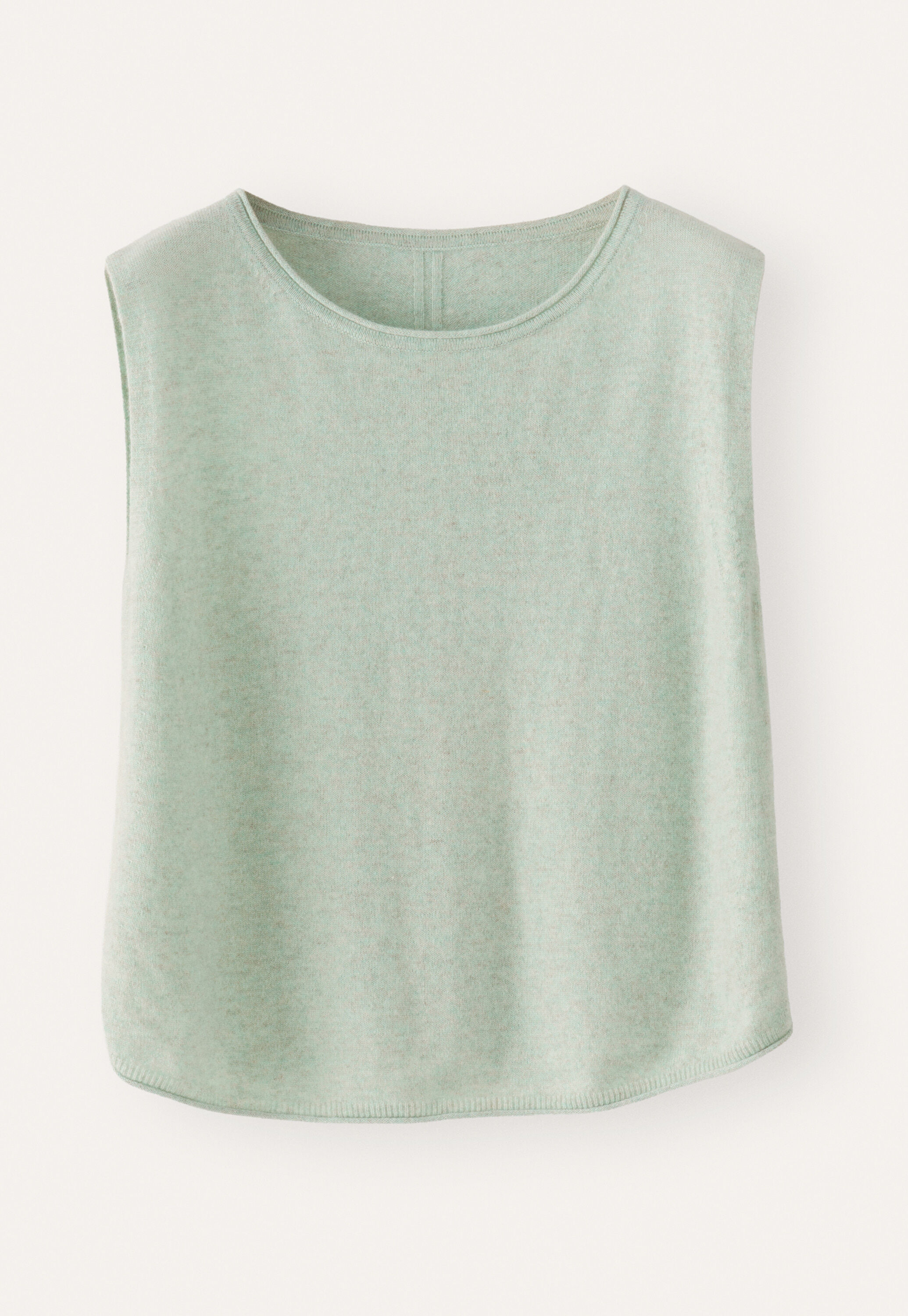 Knitted sleeveless sweater