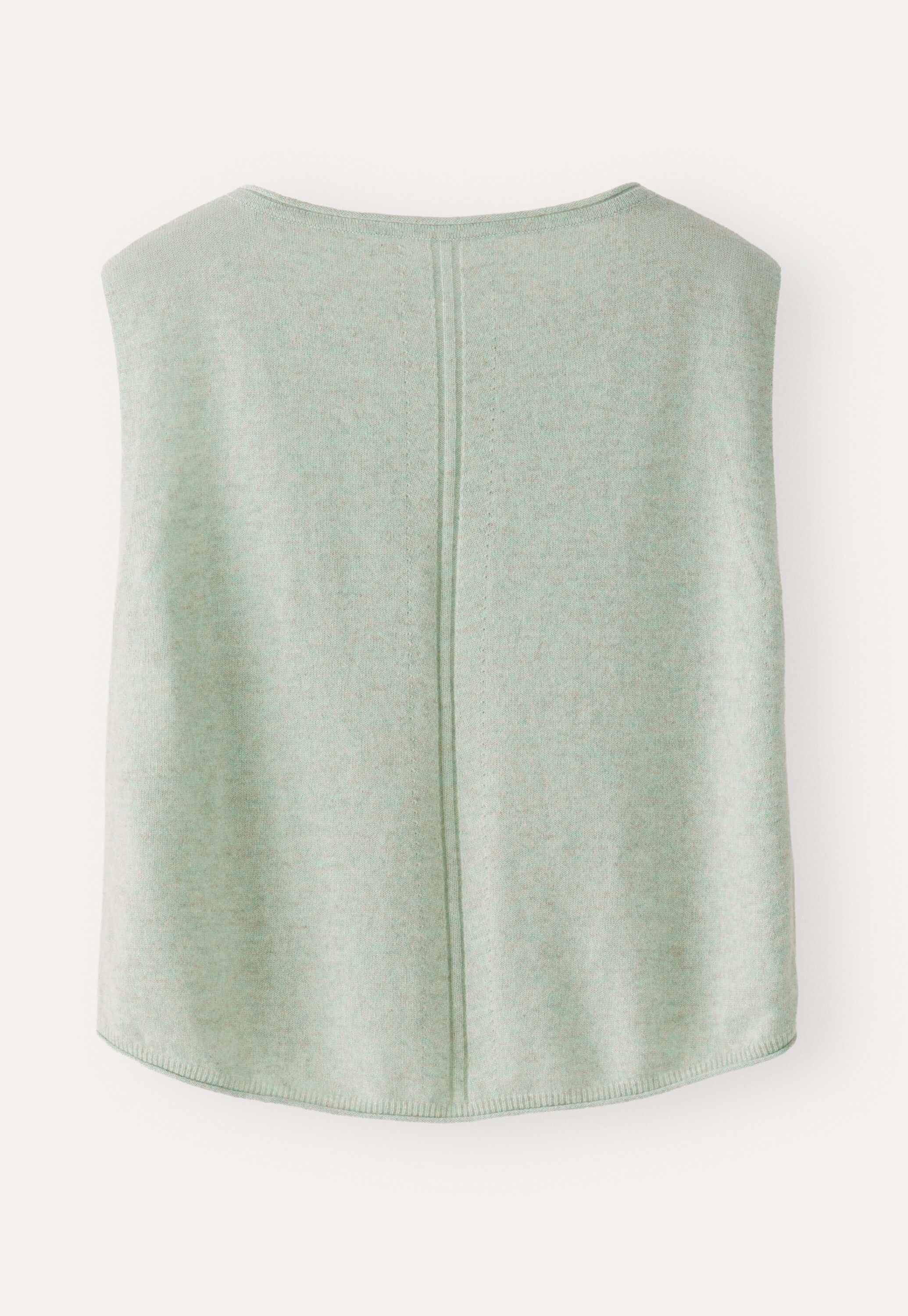 Knitted sleeveless sweater