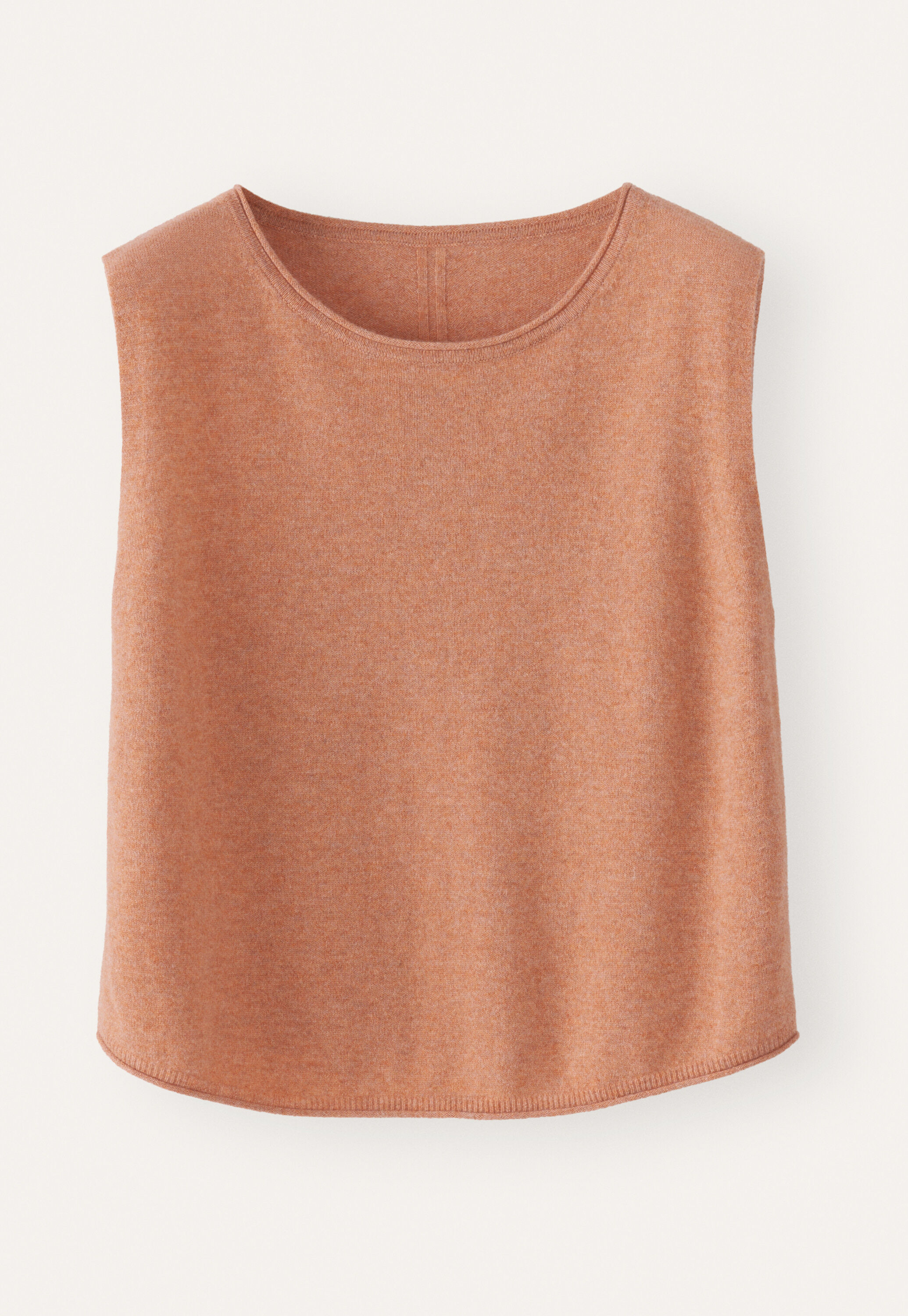 Knitted sleeveless sweater