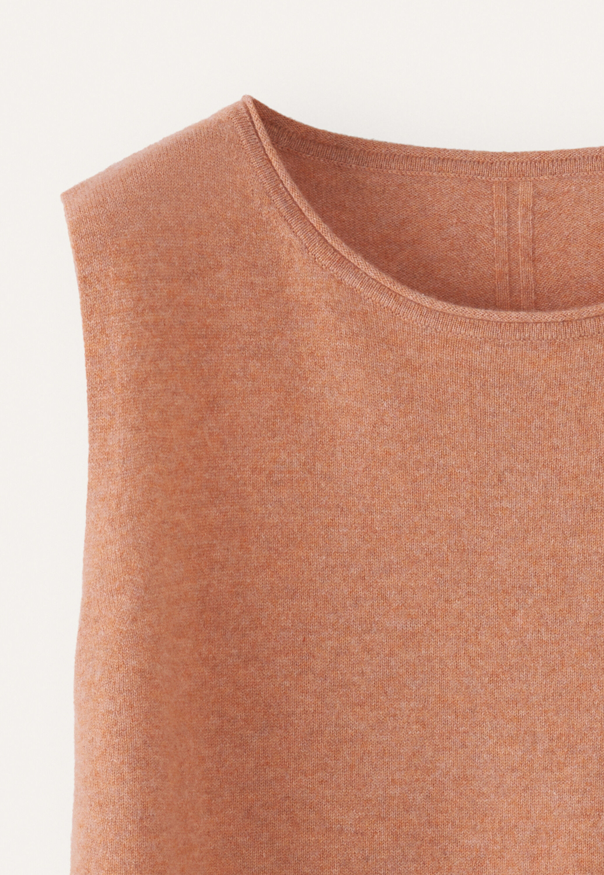 Knitted sleeveless sweater