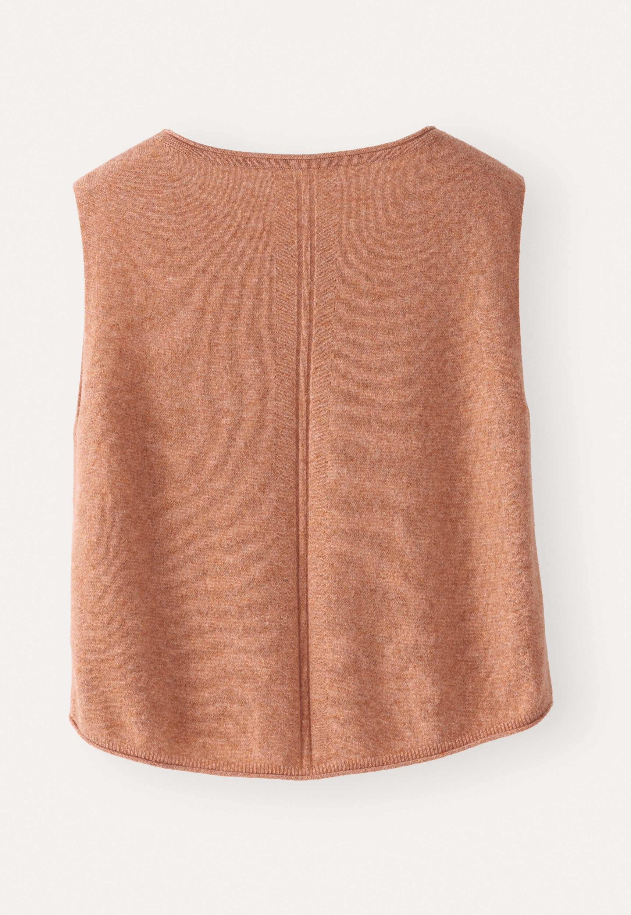 Knitted sleeveless sweater