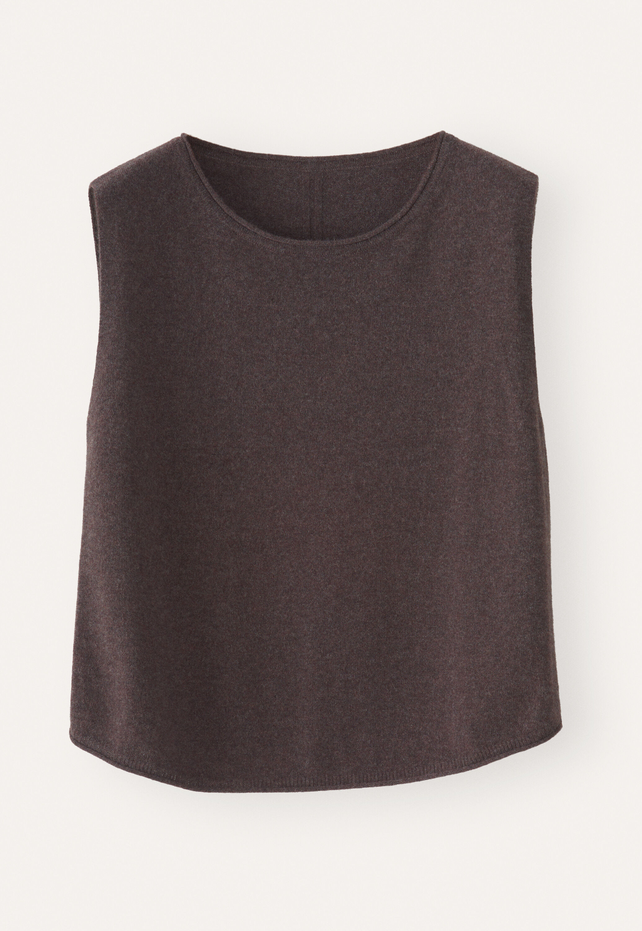 Knitted sleeveless sweater