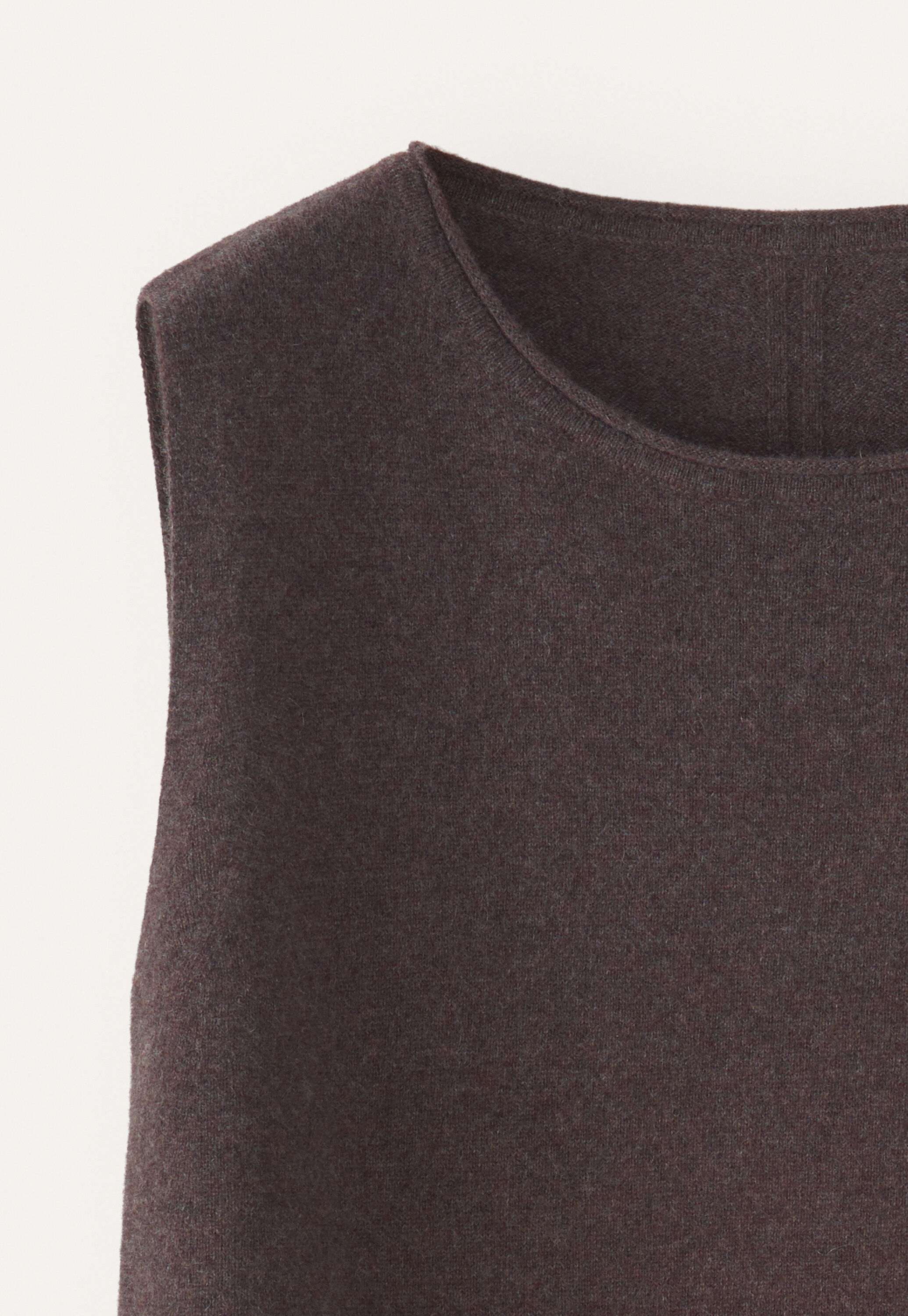 Knitted sleeveless sweater