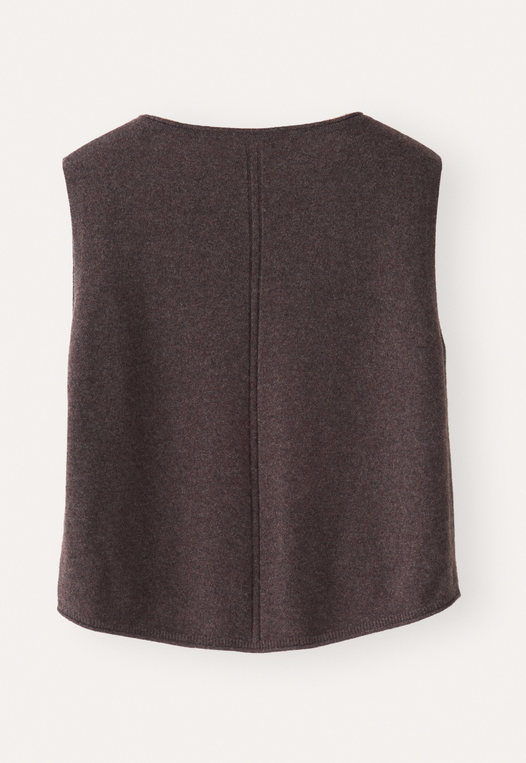 Knitted sleeveless sweater