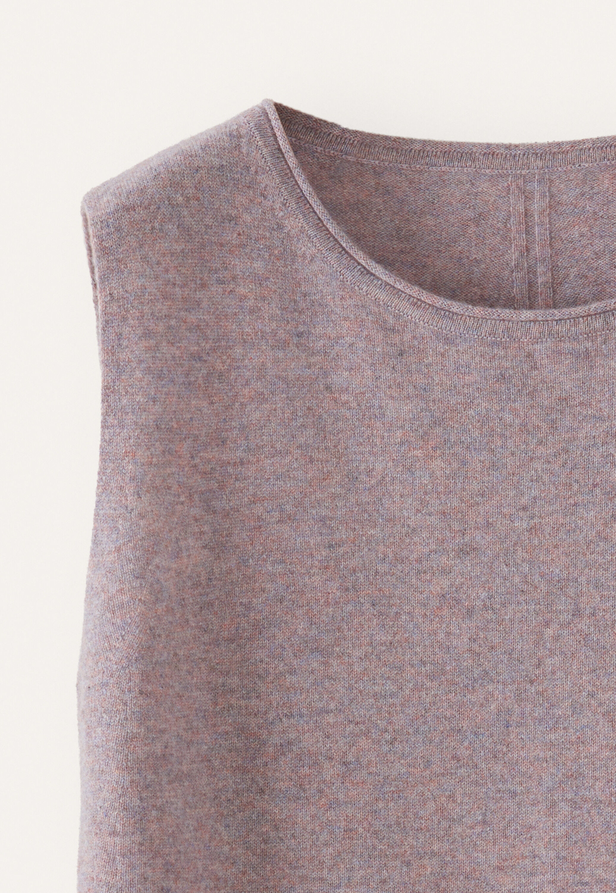 Knitted sleeveless sweater