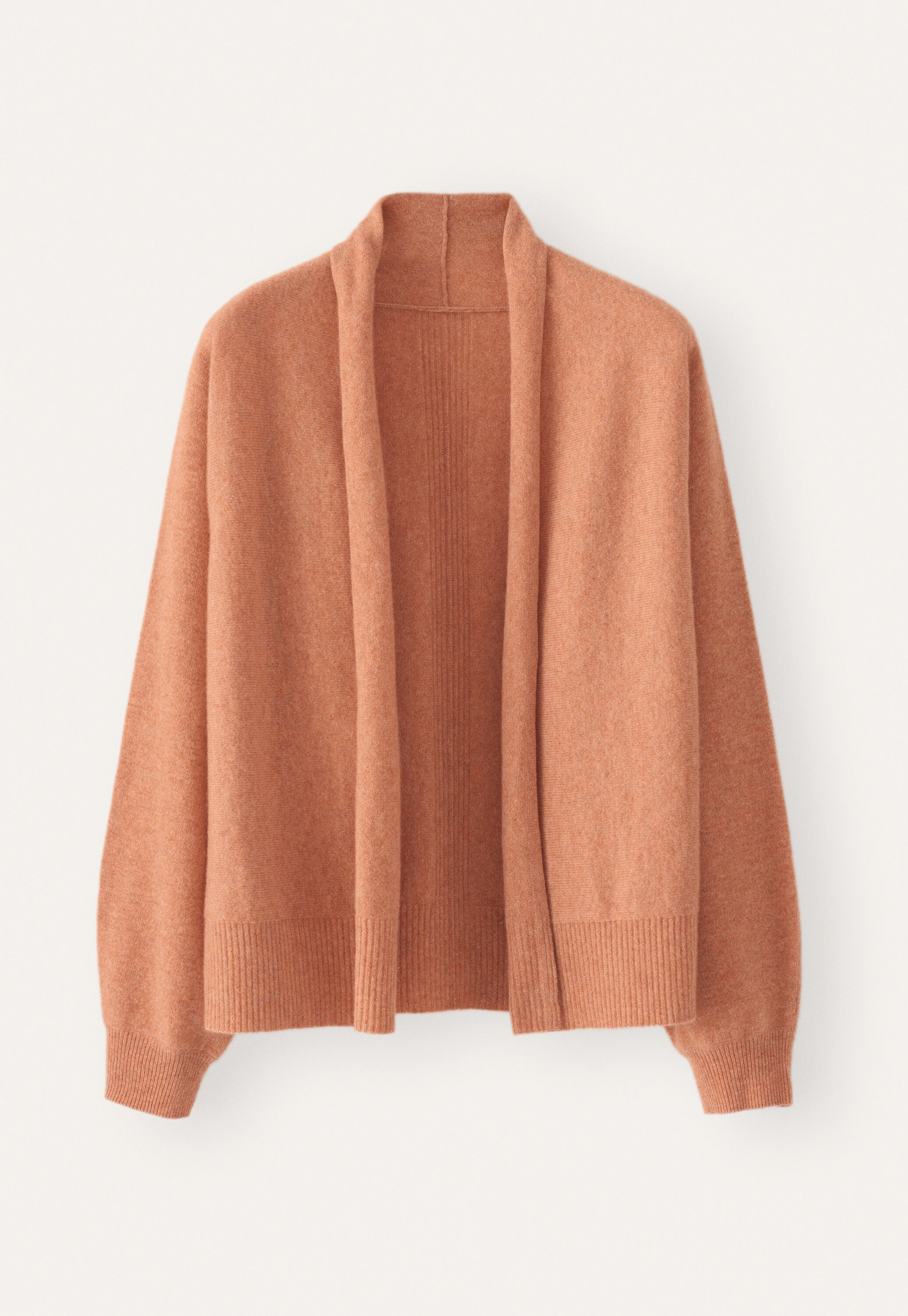 Dolman shawl-collar cardigan