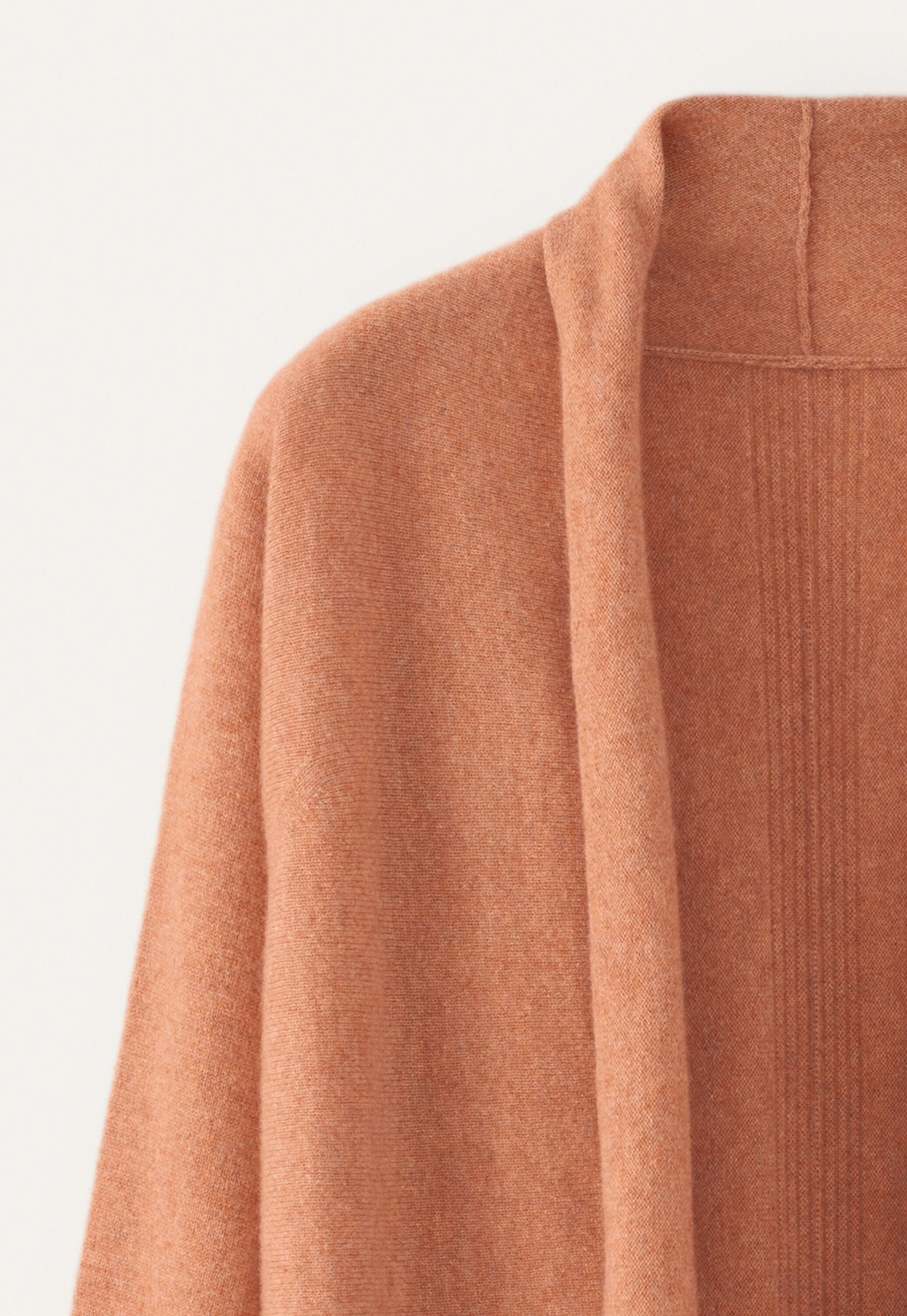 Dolman shawl-collar cardigan