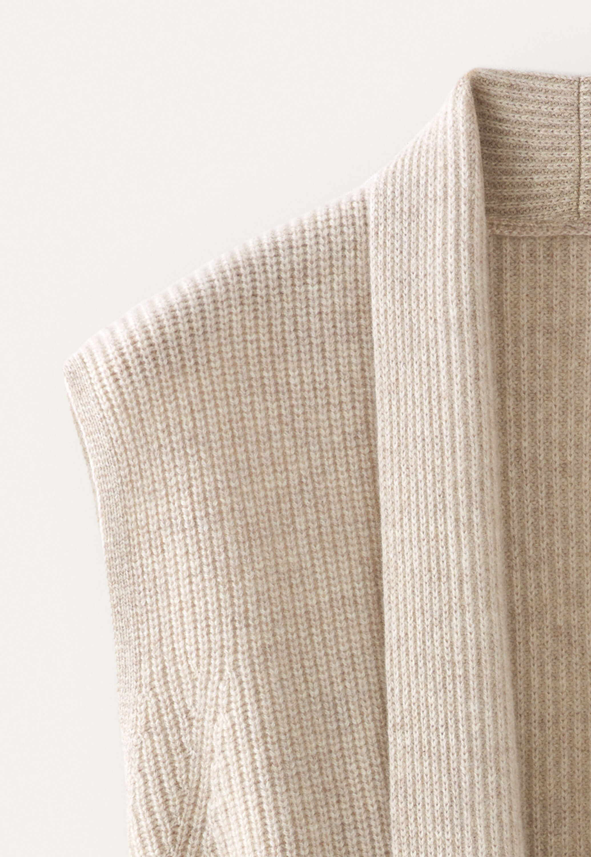 Rib-stitch cardigan