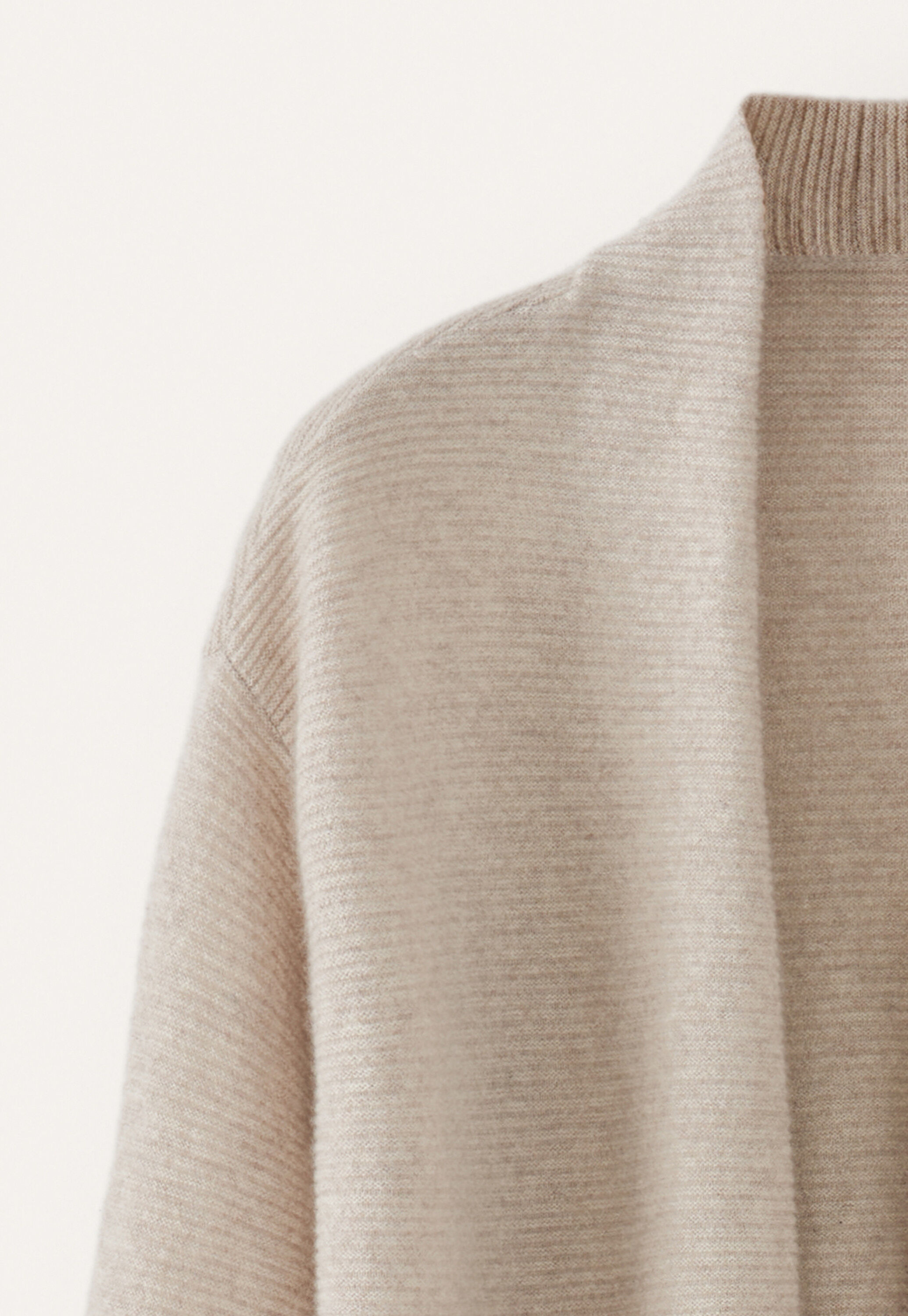 Garter-stitch cardigan