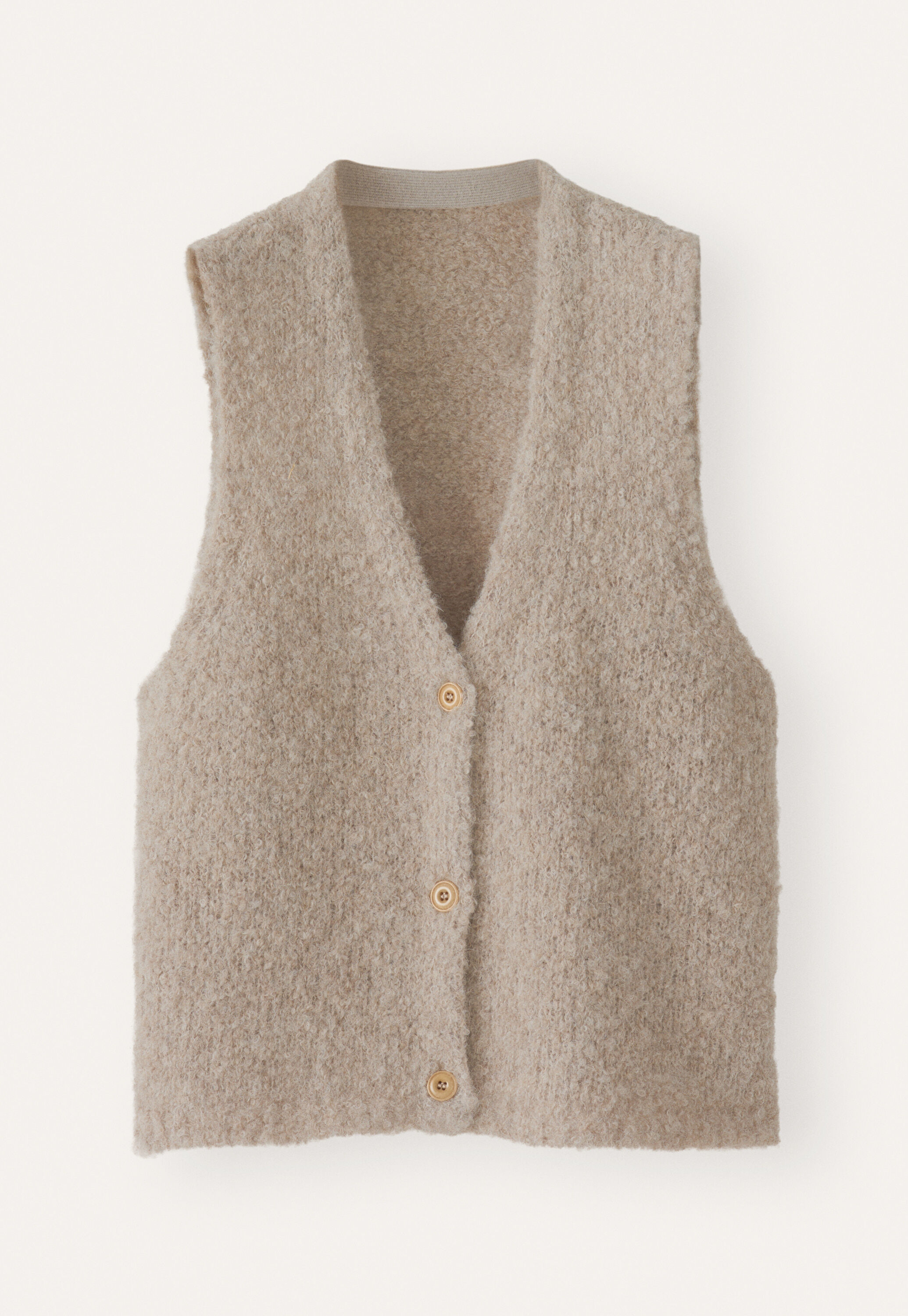 Boucl&eacute; waistcoat