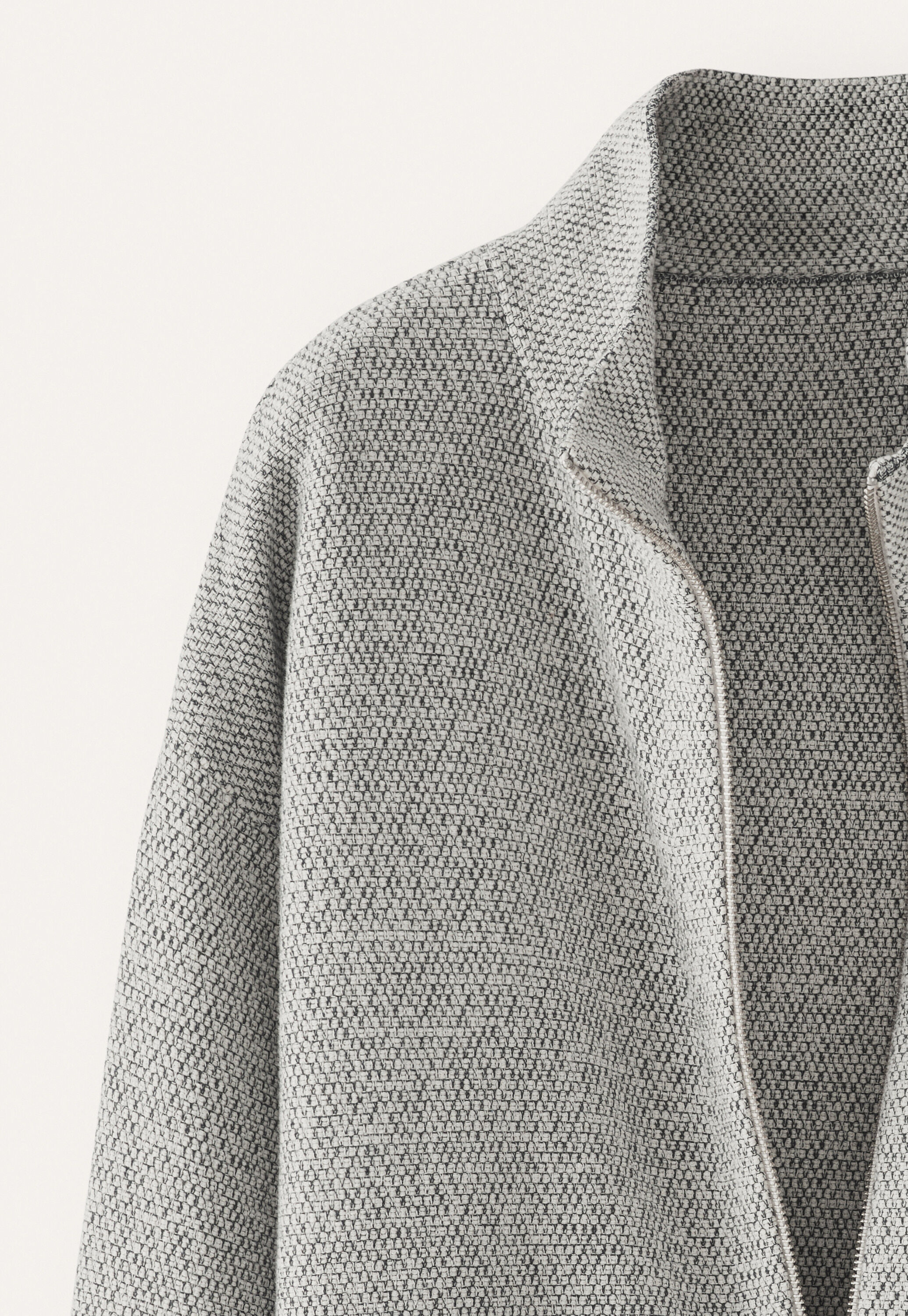 Zip-front jacket, Monochrome, large