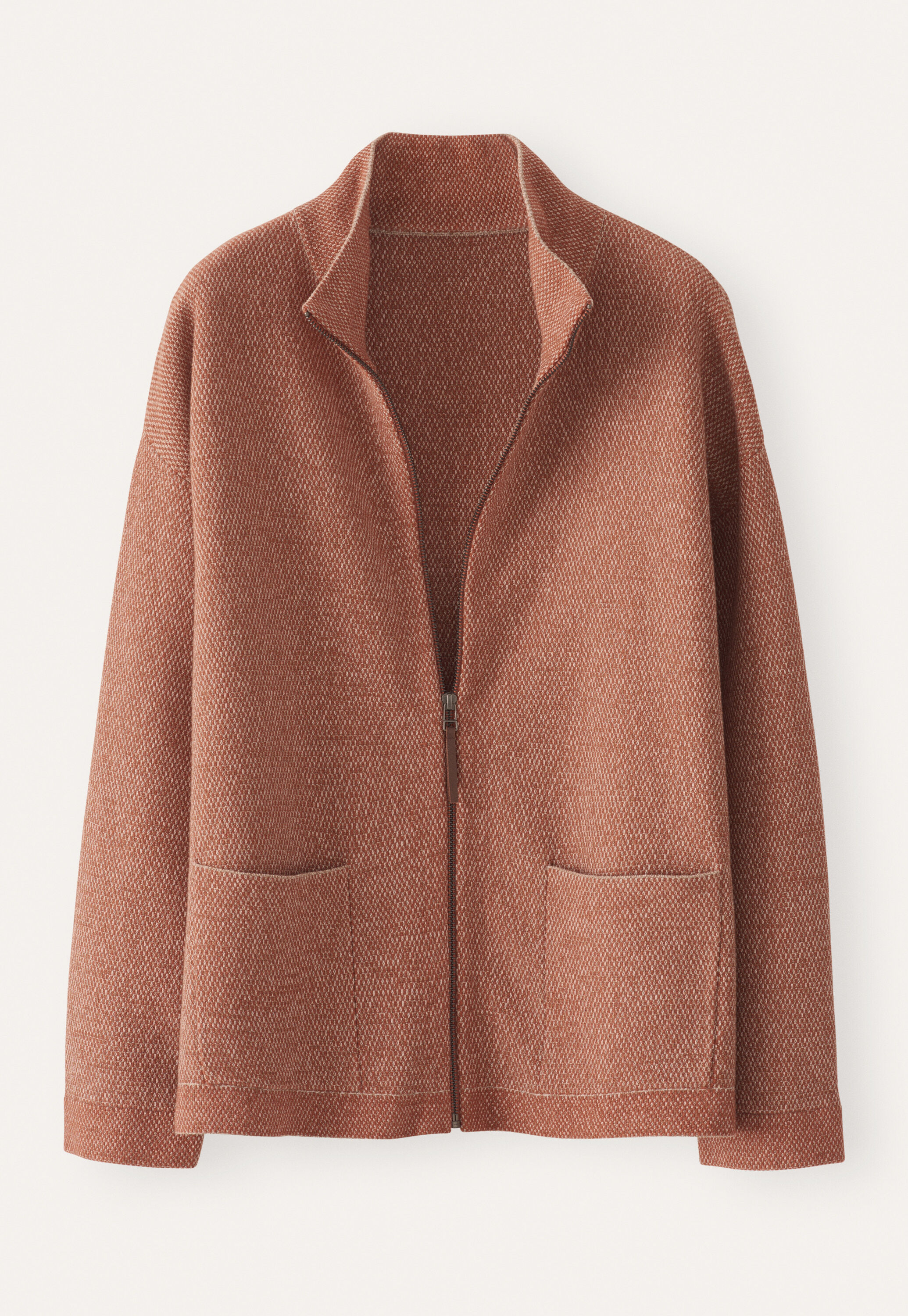 Zip-front jacket, Copper fawn, large