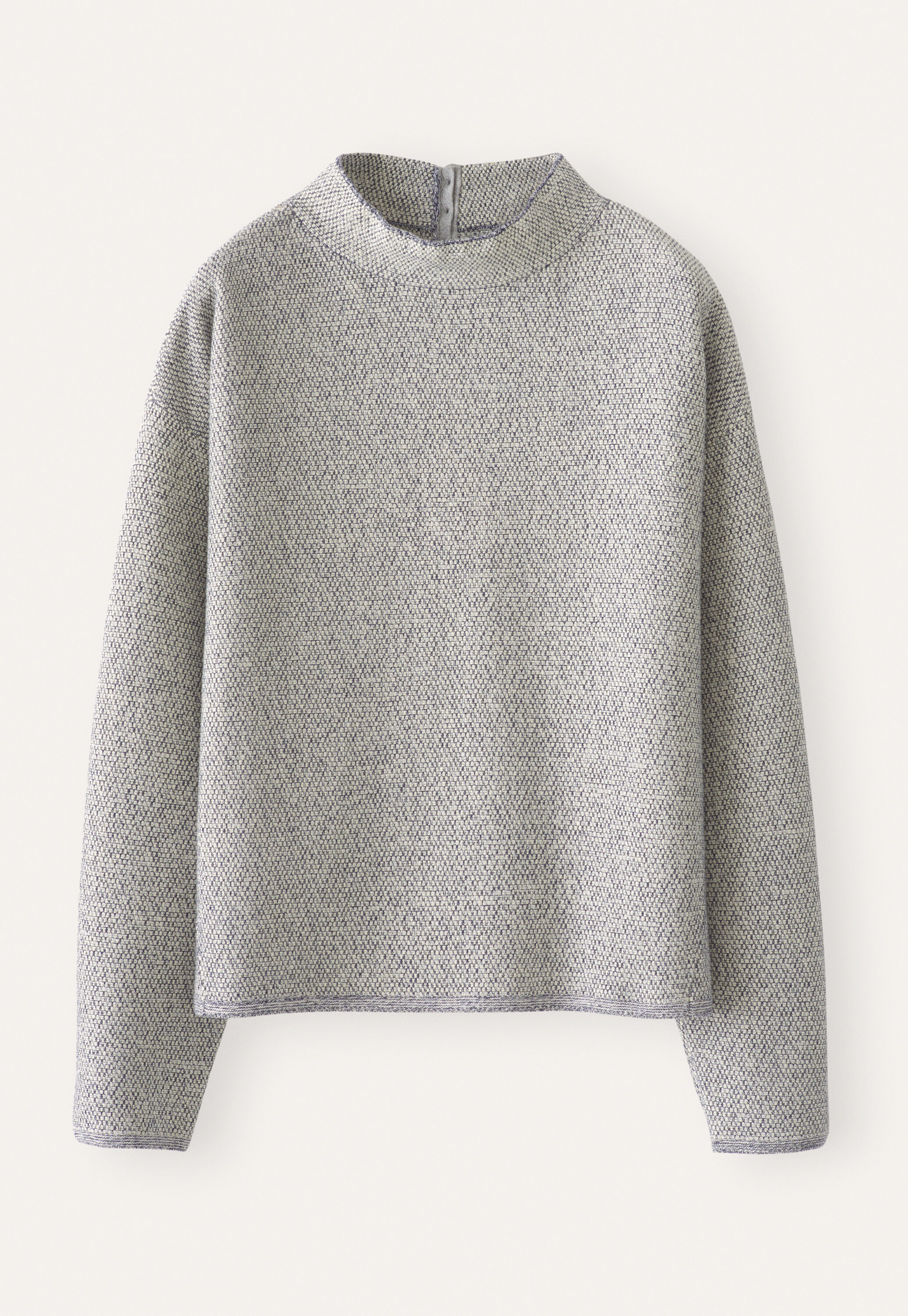 Inlay-stitch sweater