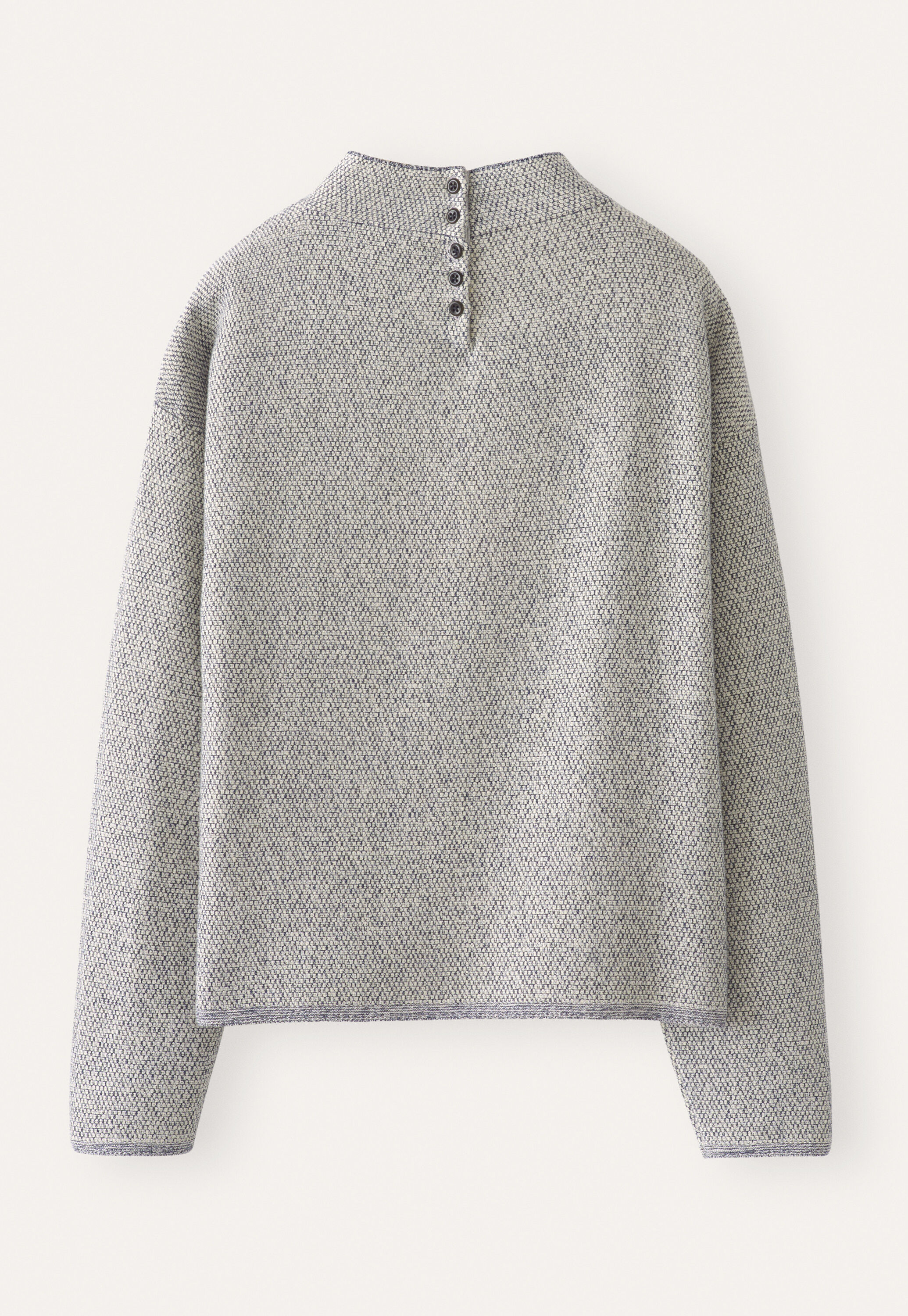 Inlay-stitch sweater