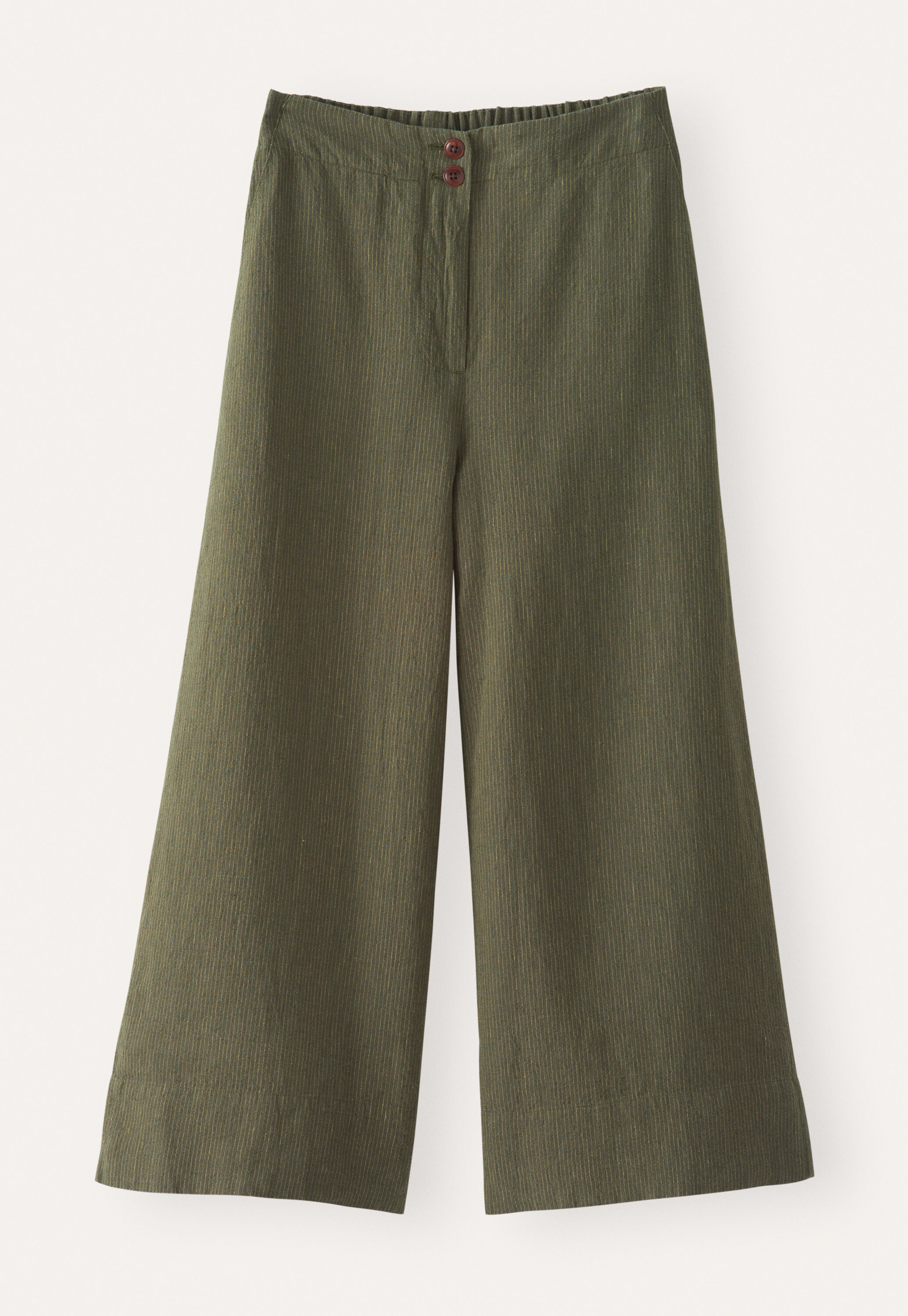 Wide & cropped trousers, Forest, large