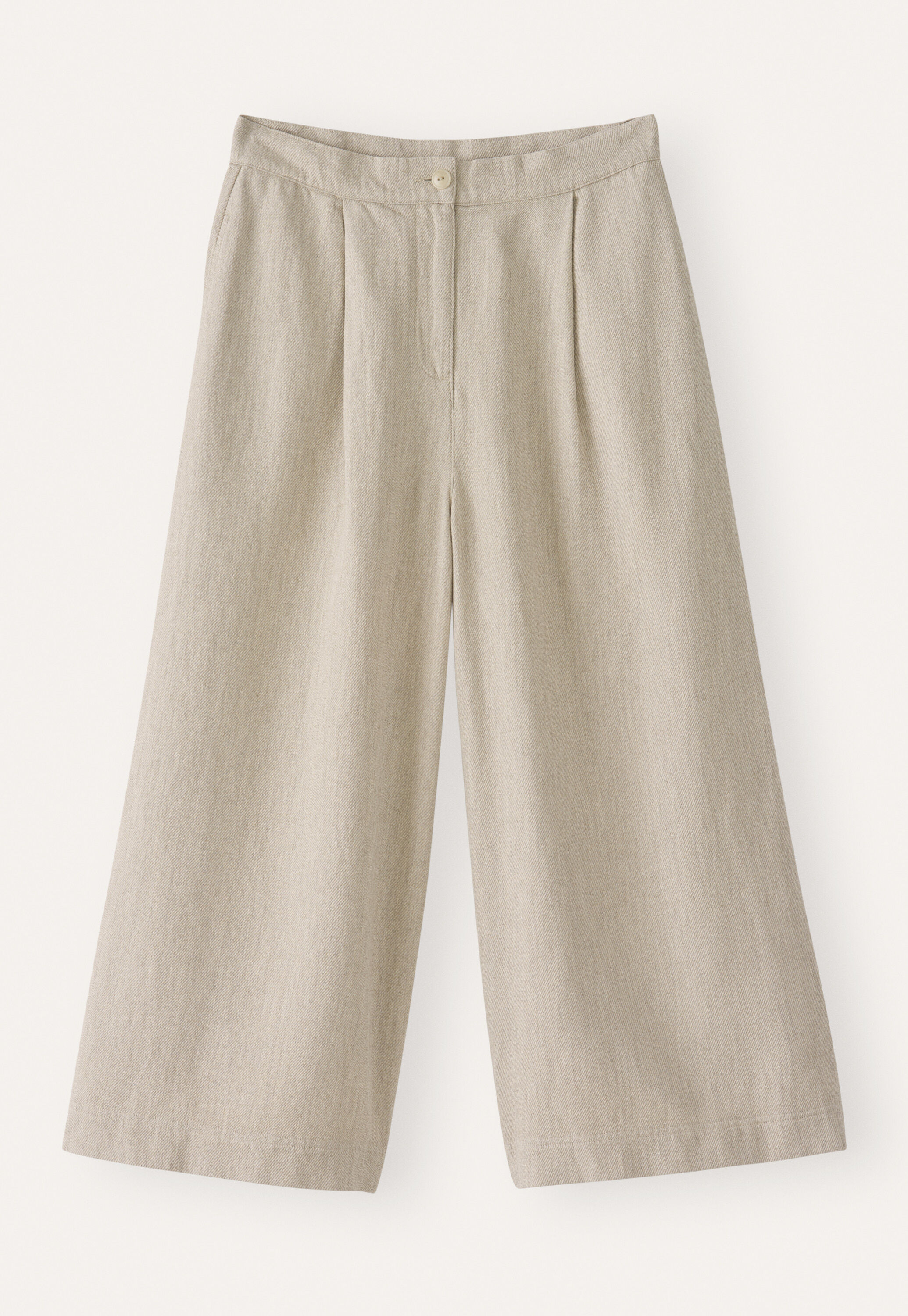 Cropped & wide trousers, Fawn, large